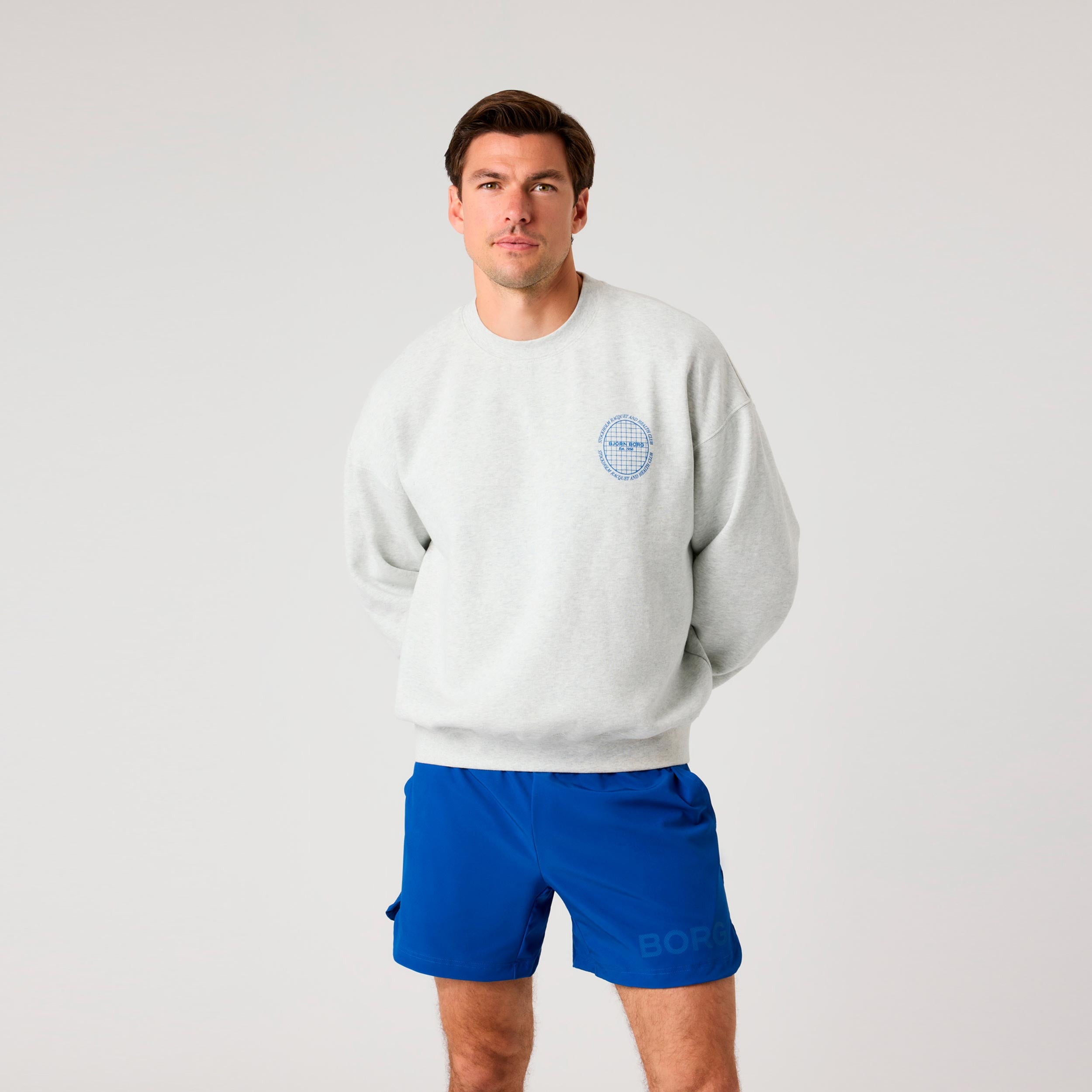 Björn Borg Ace Oversized Sudadera Hombres - gris claro