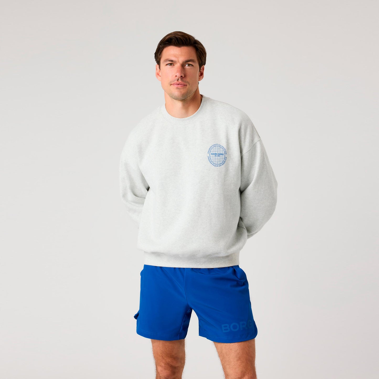Björn Borg Ace Oversized Sudadera Hombres - gris claro