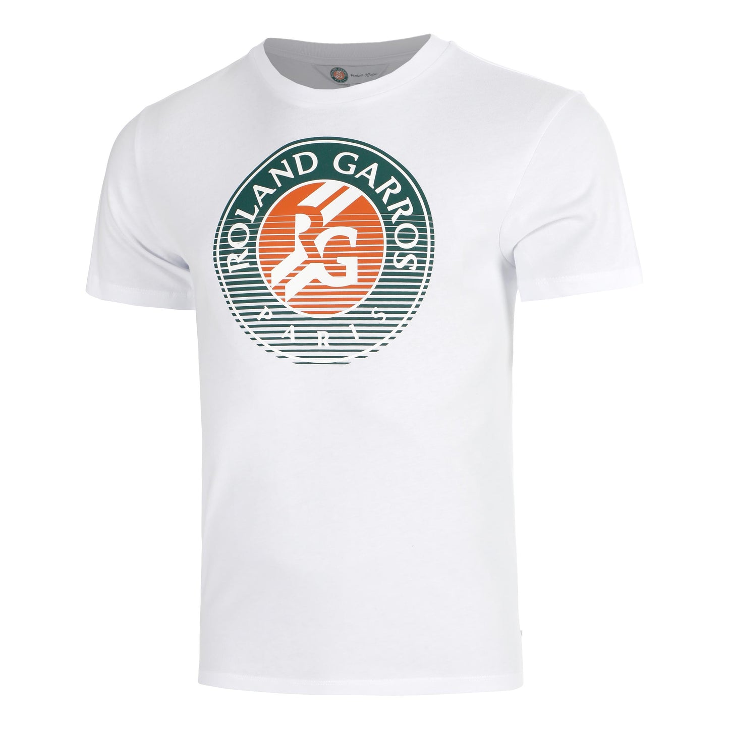Roland Garros Big Logo Camiseta de manga corta Hombres - blanco
