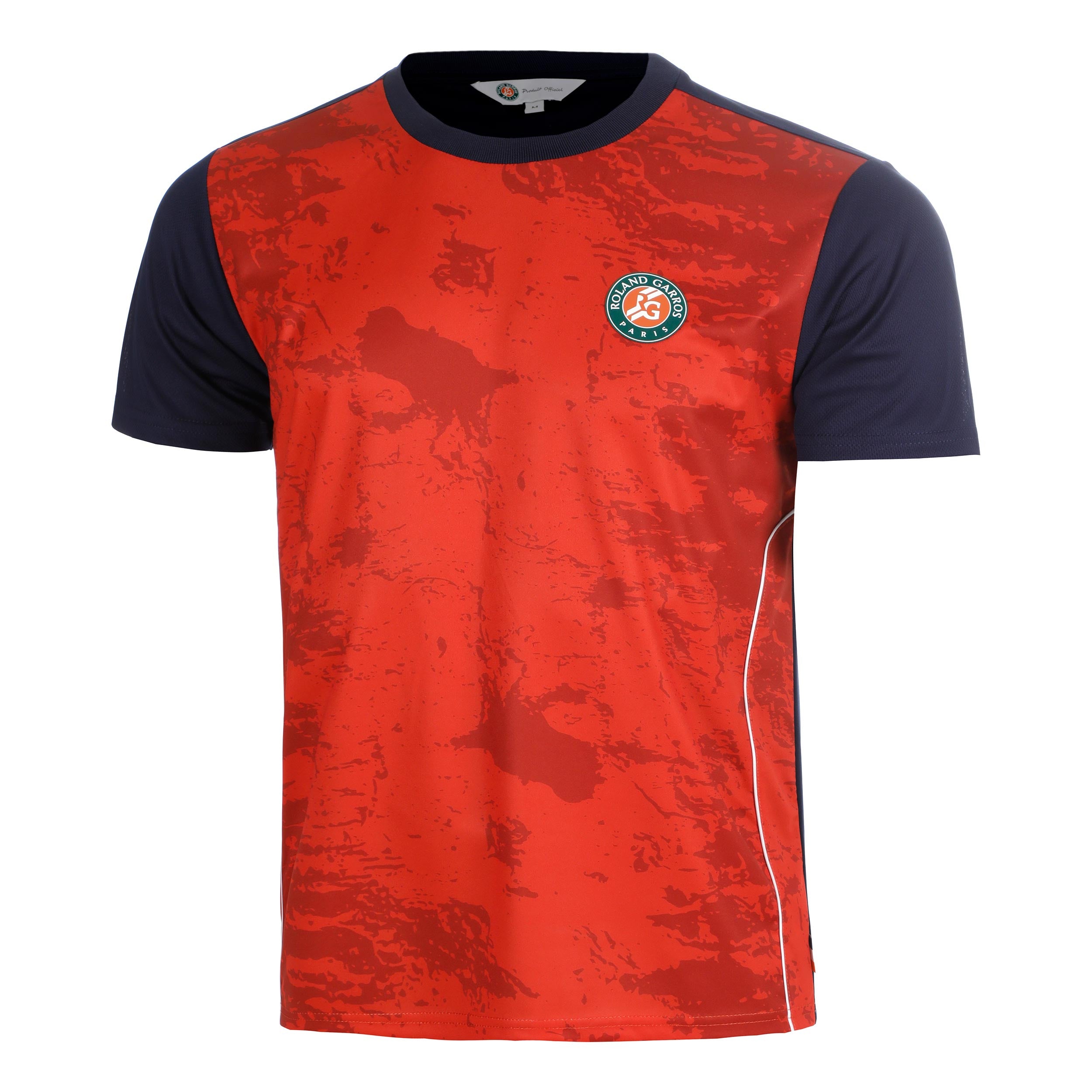 Roland Garros Performance Camiseta de manga corta Hombres - óxido, azul oscuro