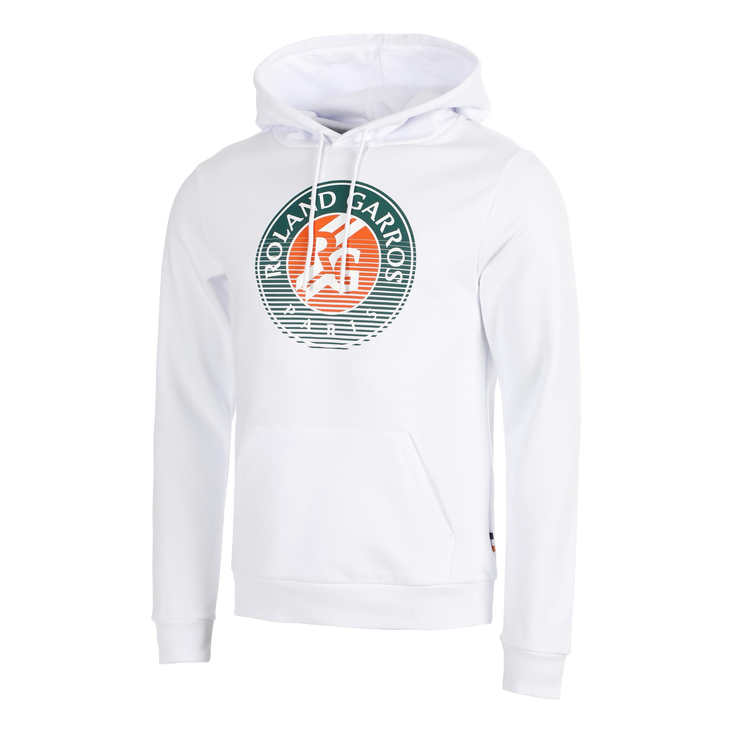 Roland Garros Big Logo Sudadera con capucha Hombres - blanco
