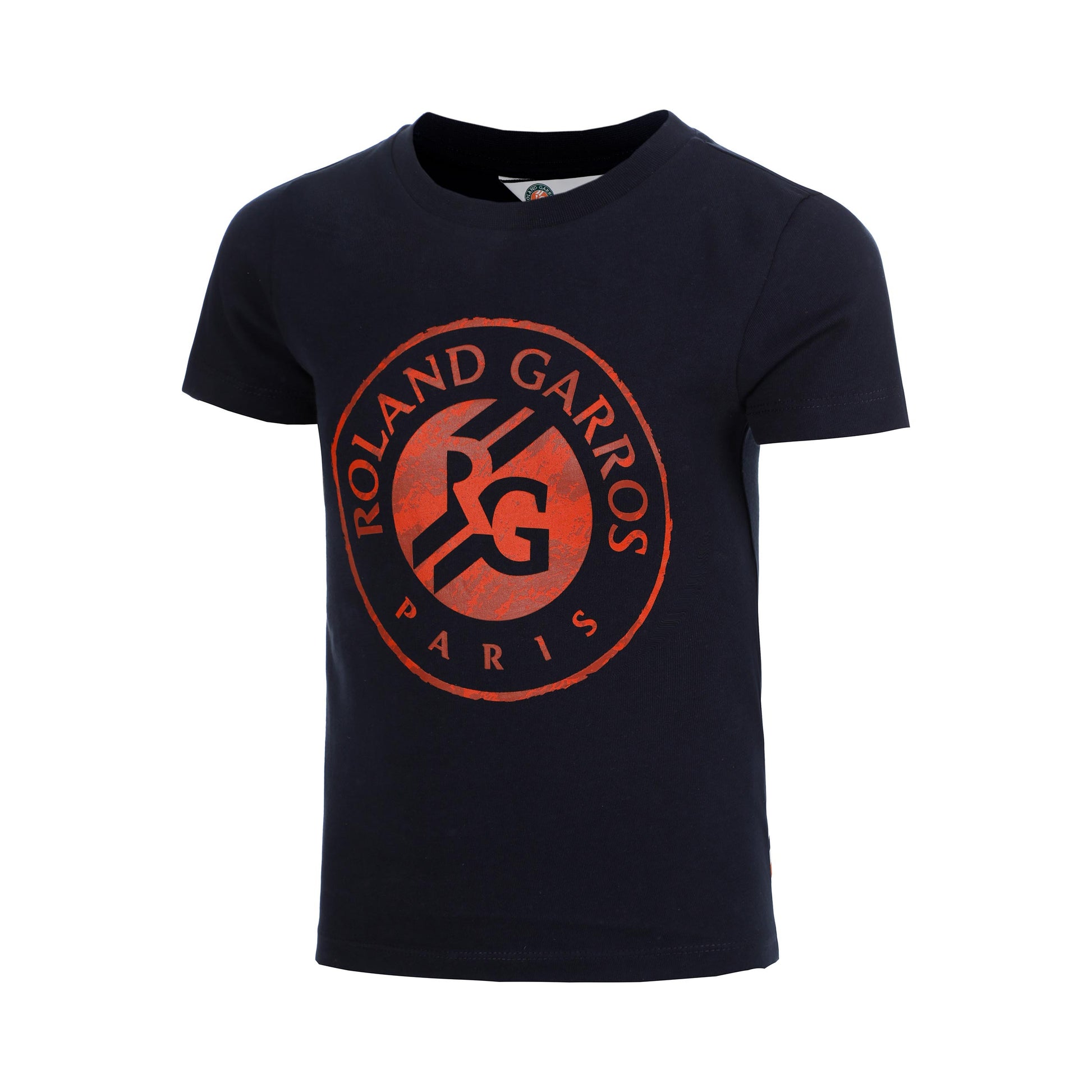 Roland Garros Big Logo Camiseta de manga corta Niños - azul oscuro