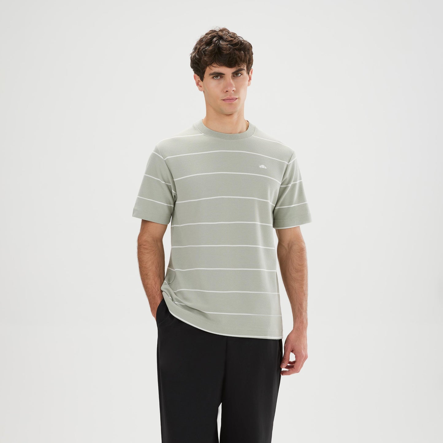 Ellesse Verri Camiseta de manga corta Hombres - gris, crema