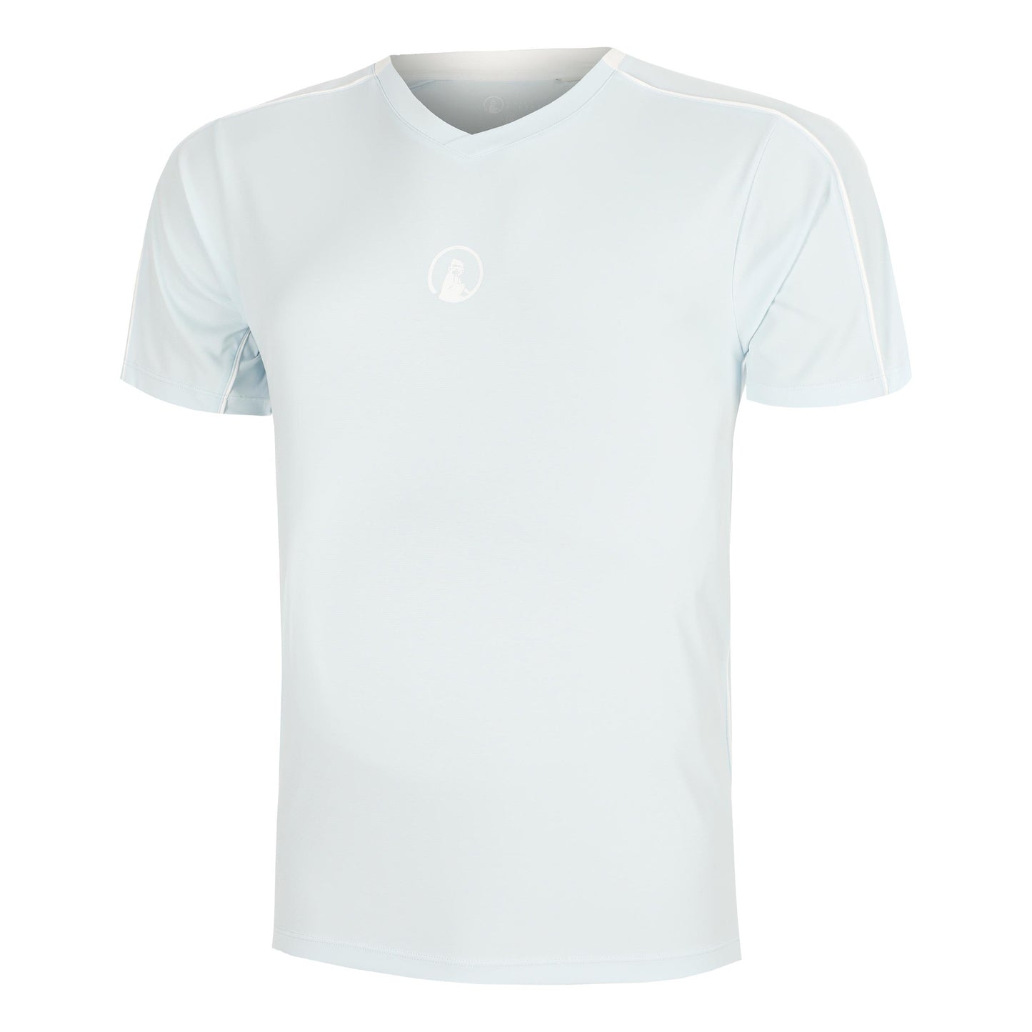 Quiet Please Memories Topspin V-Neck Camiseta de manga corta Hombres - azul claro