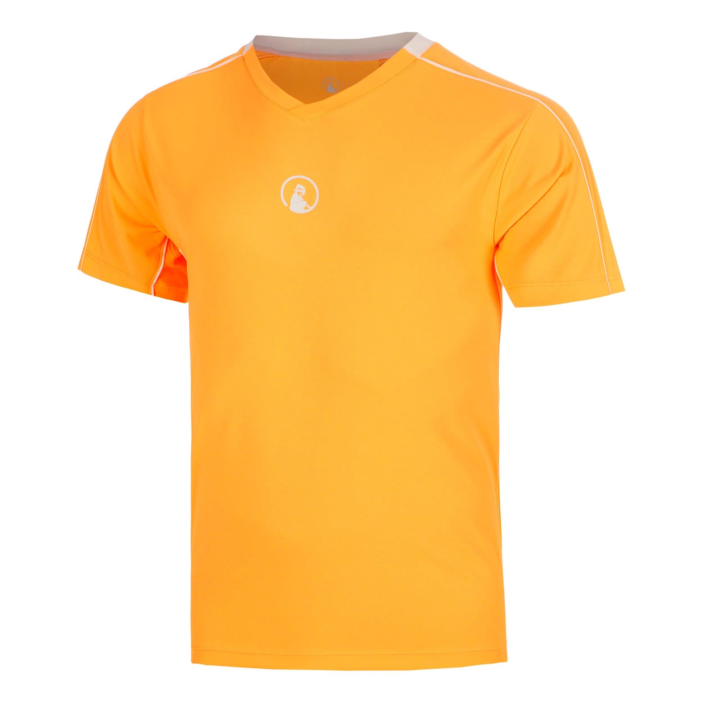 Quiet Please Glow Topspin V-Neck Camiseta de manga corta Hombres - naranja