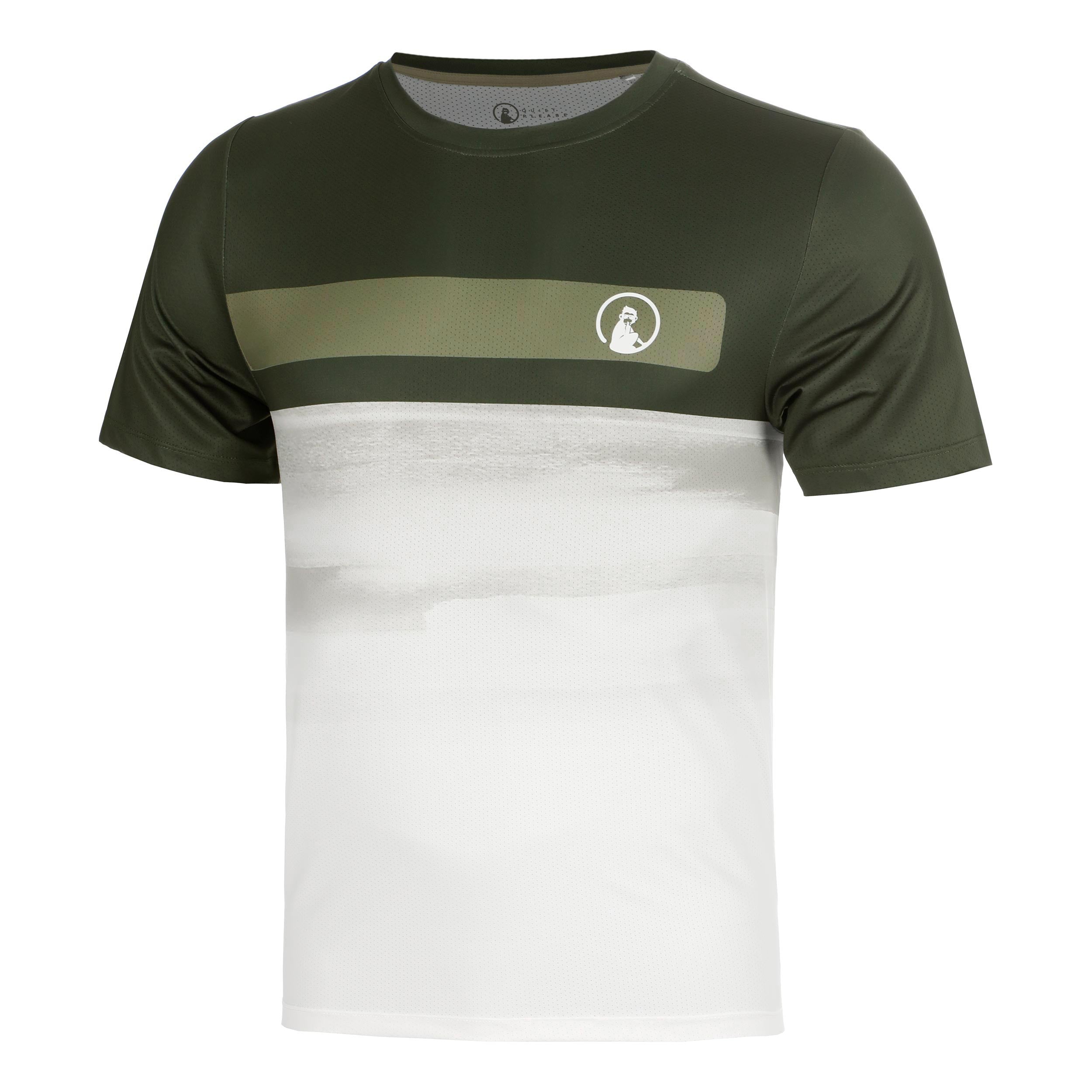 Quiet Please Memories Receiver Faded Wipe Camiseta de manga corta Hombres - verde oscuro