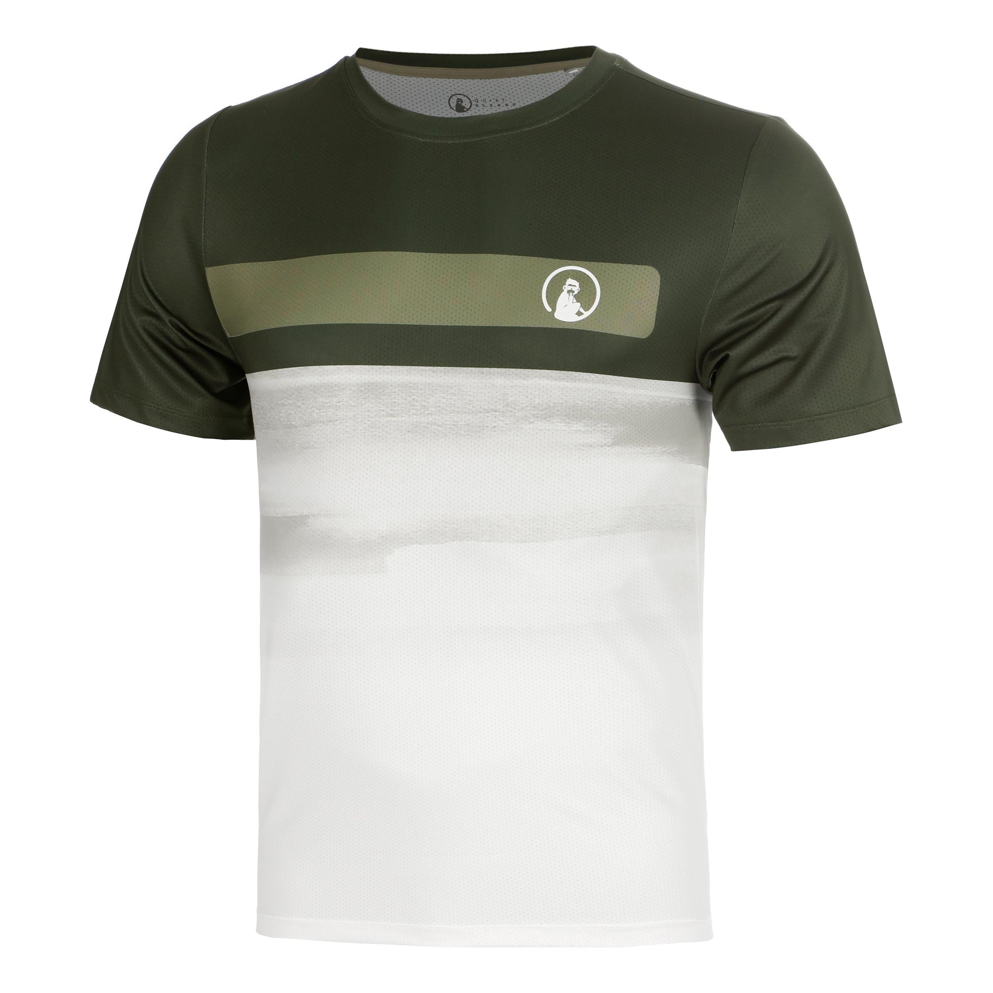 Quiet Please Memories Receiver Faded Wipe Camiseta de manga corta Hombres - verde oscuro