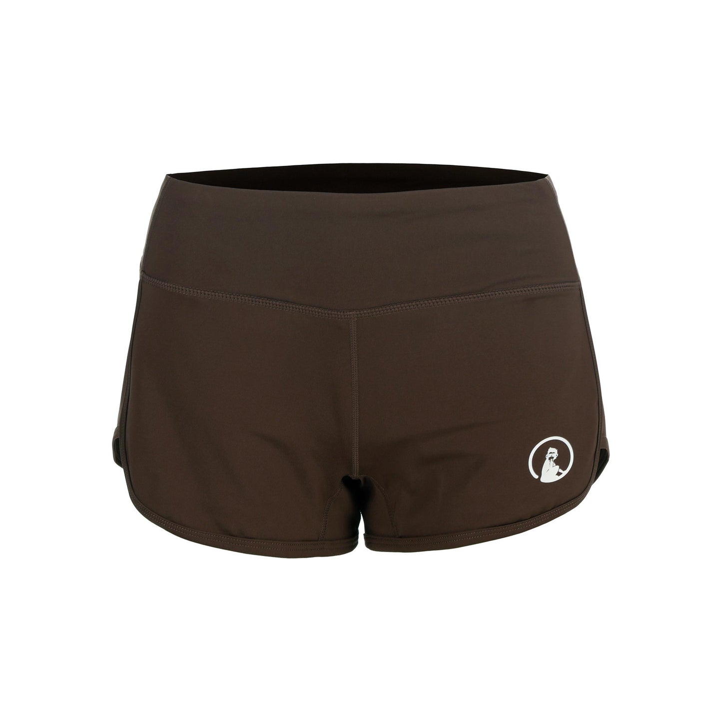 Quiet Please Memories Chop Shorts Mujeres - marrón