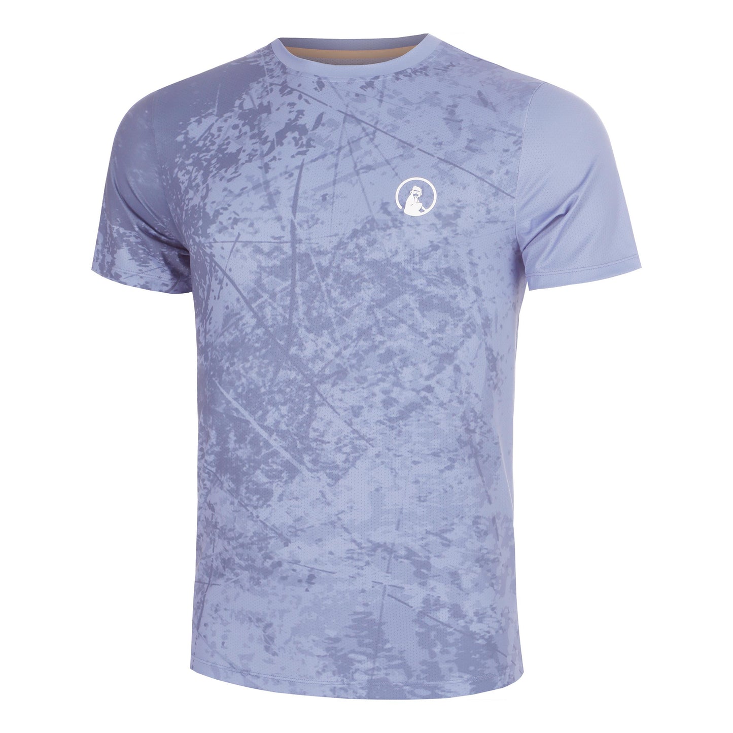 Quiet Please Glow Receiver Scrubbled Camiseta de manga corta Hombres - azul