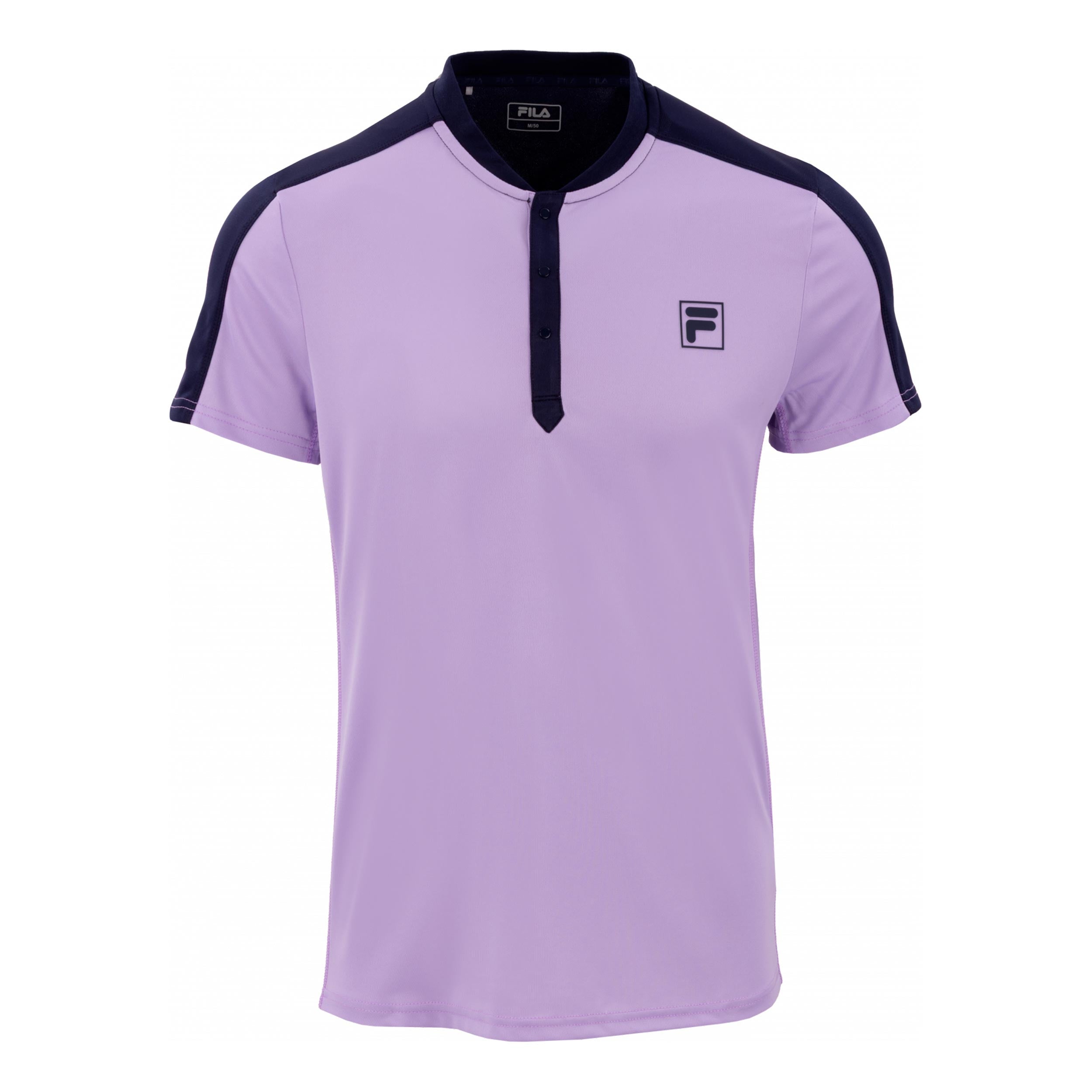 Fila Henley Taavi Camiseta de manga corta Hombres - morado, azul oscuro