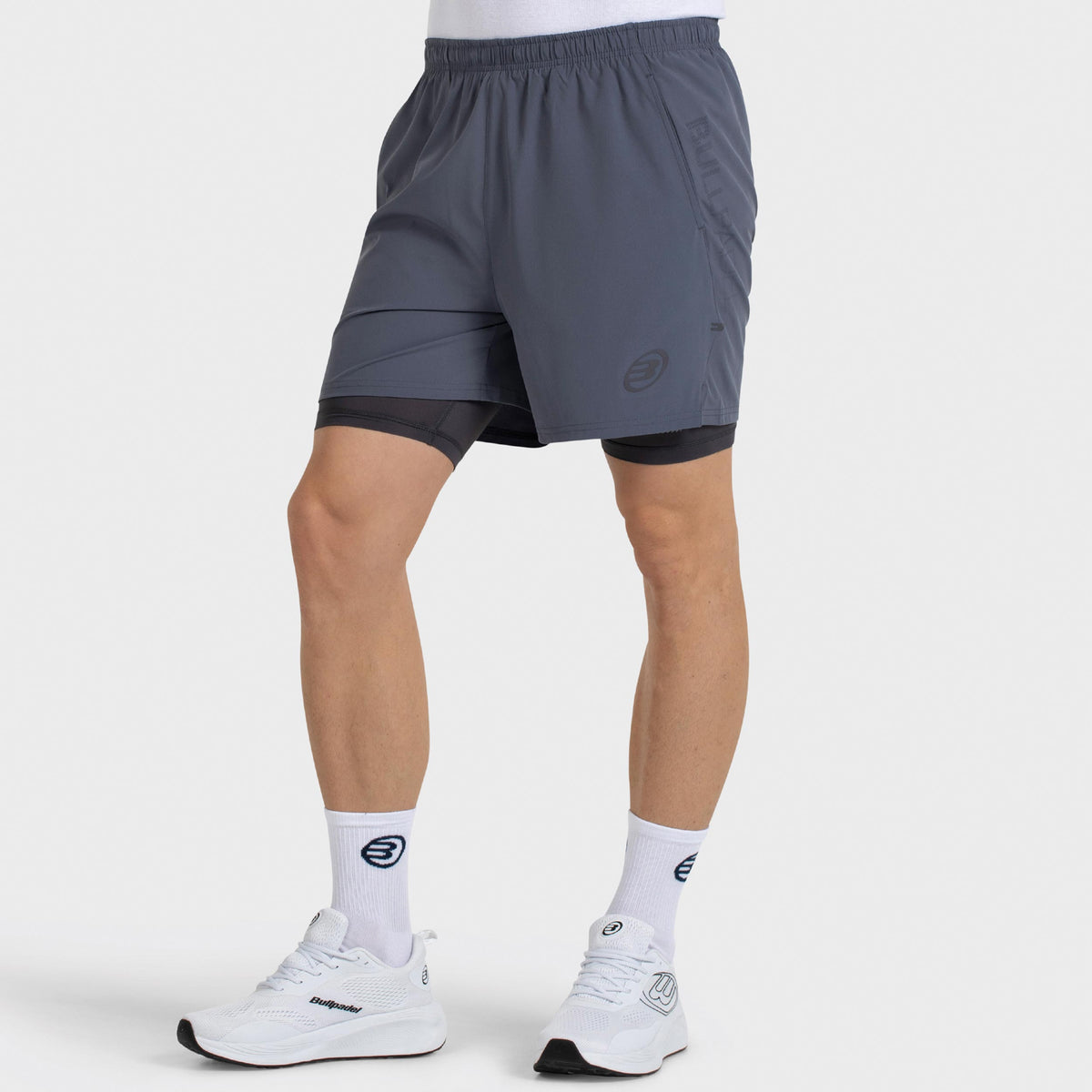 Bullpadel Montis Shorts Hombres - gris