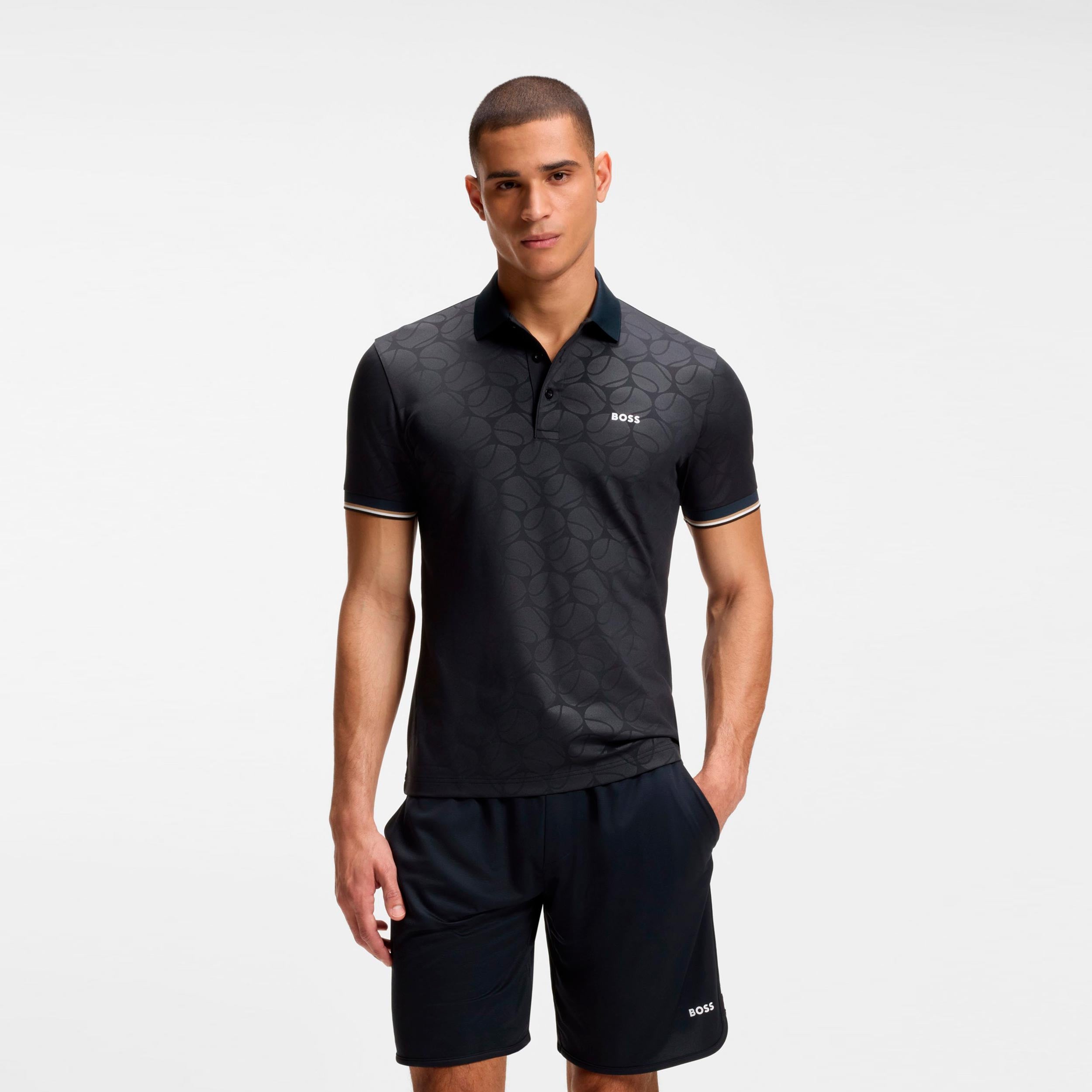 BOSS Game 1 Polo Hombres - azul oscuro