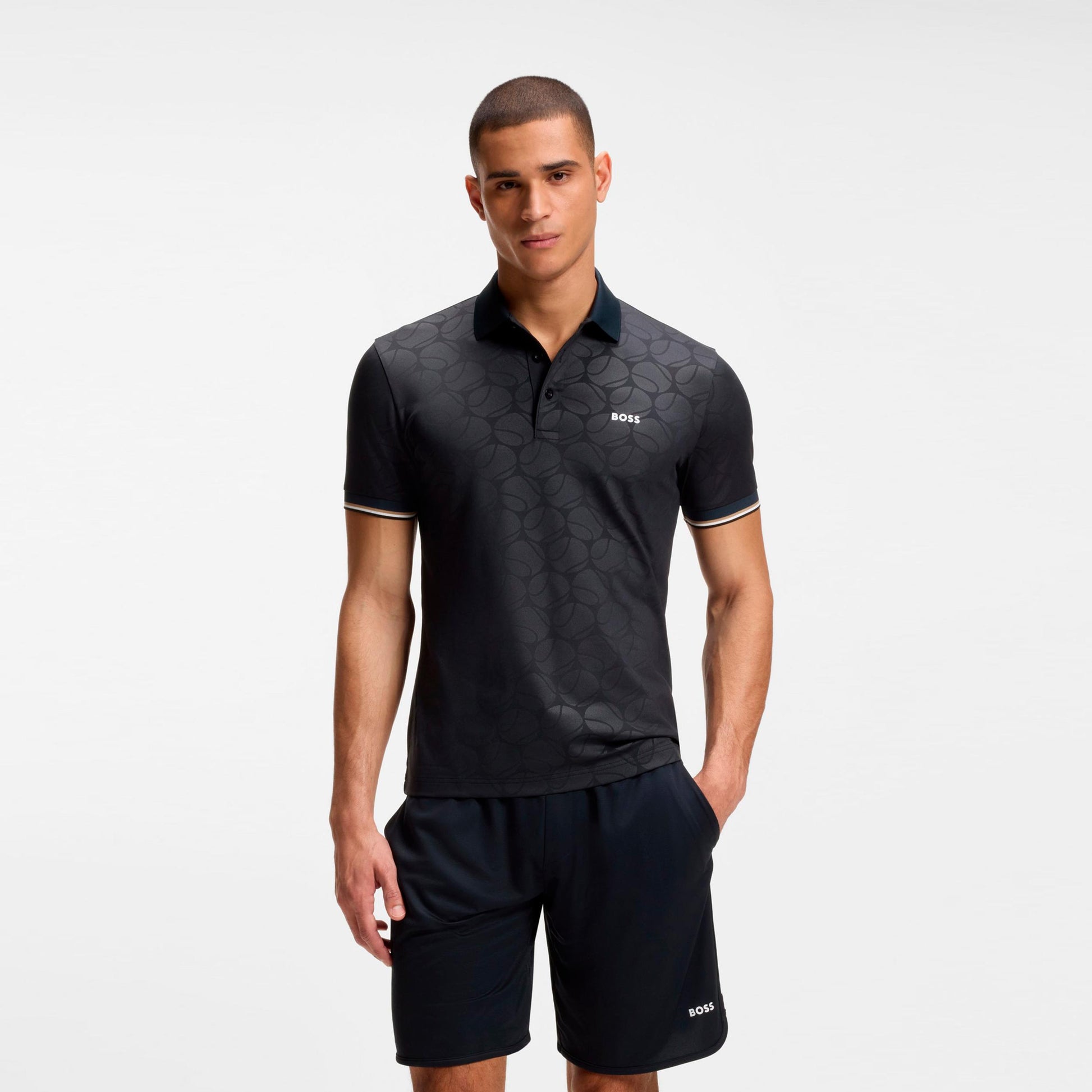 BOSS Game 1 Polo Hombres - azul oscuro