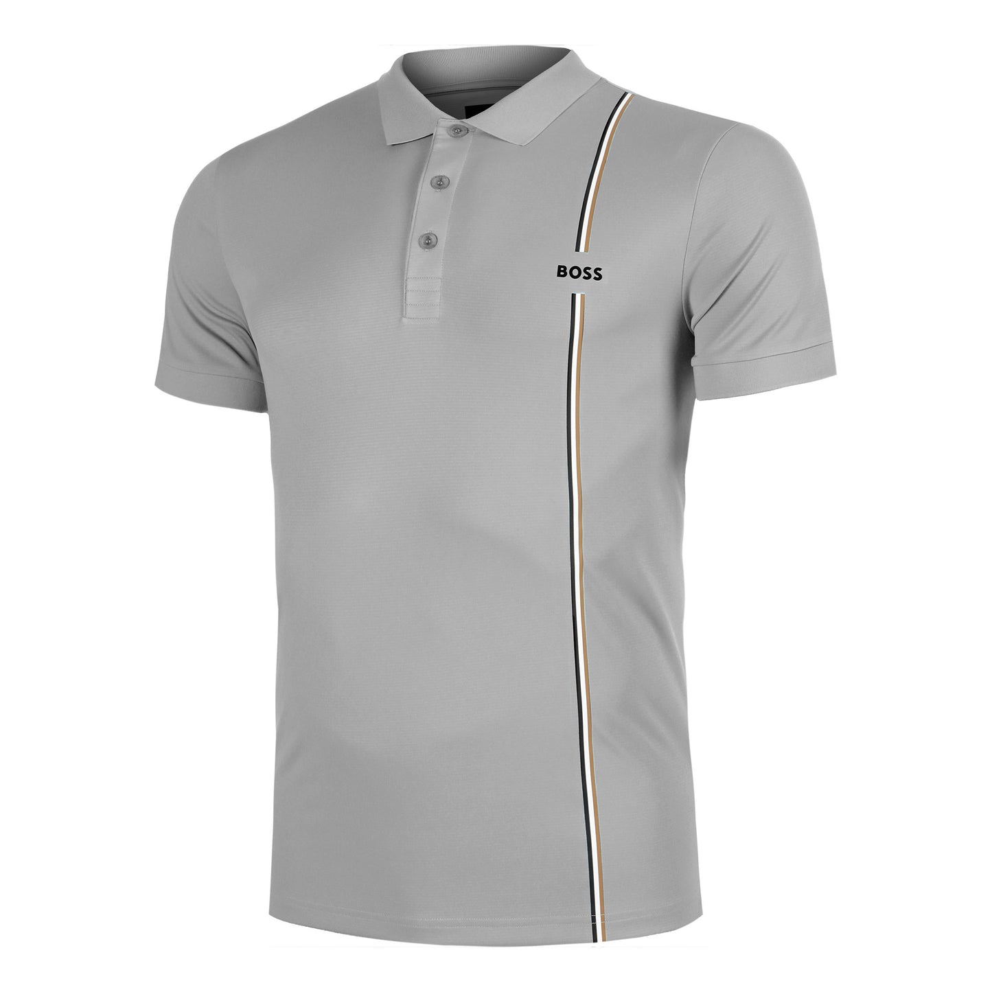 BOSS Game 3 Polo Hombres - gris oscuro