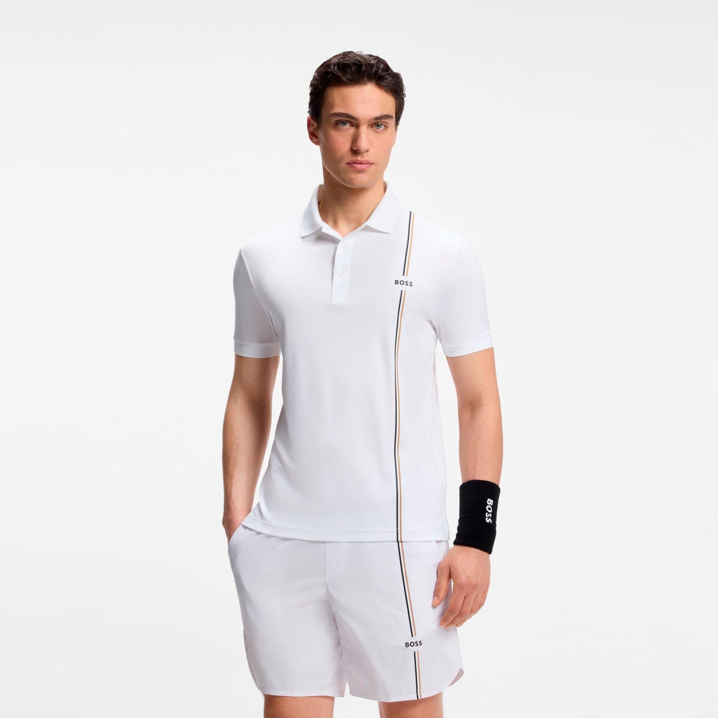BOSS Game 3 Polo Hombres - blanco