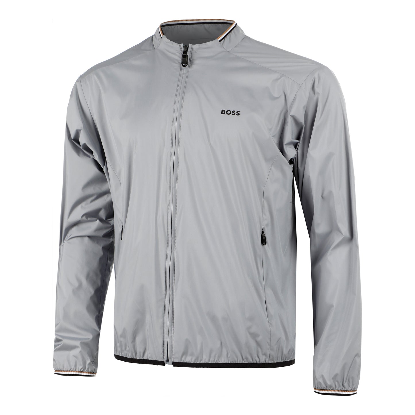 BOSS Game Chaqueta de entrenamiento Hombres - gris oscuro