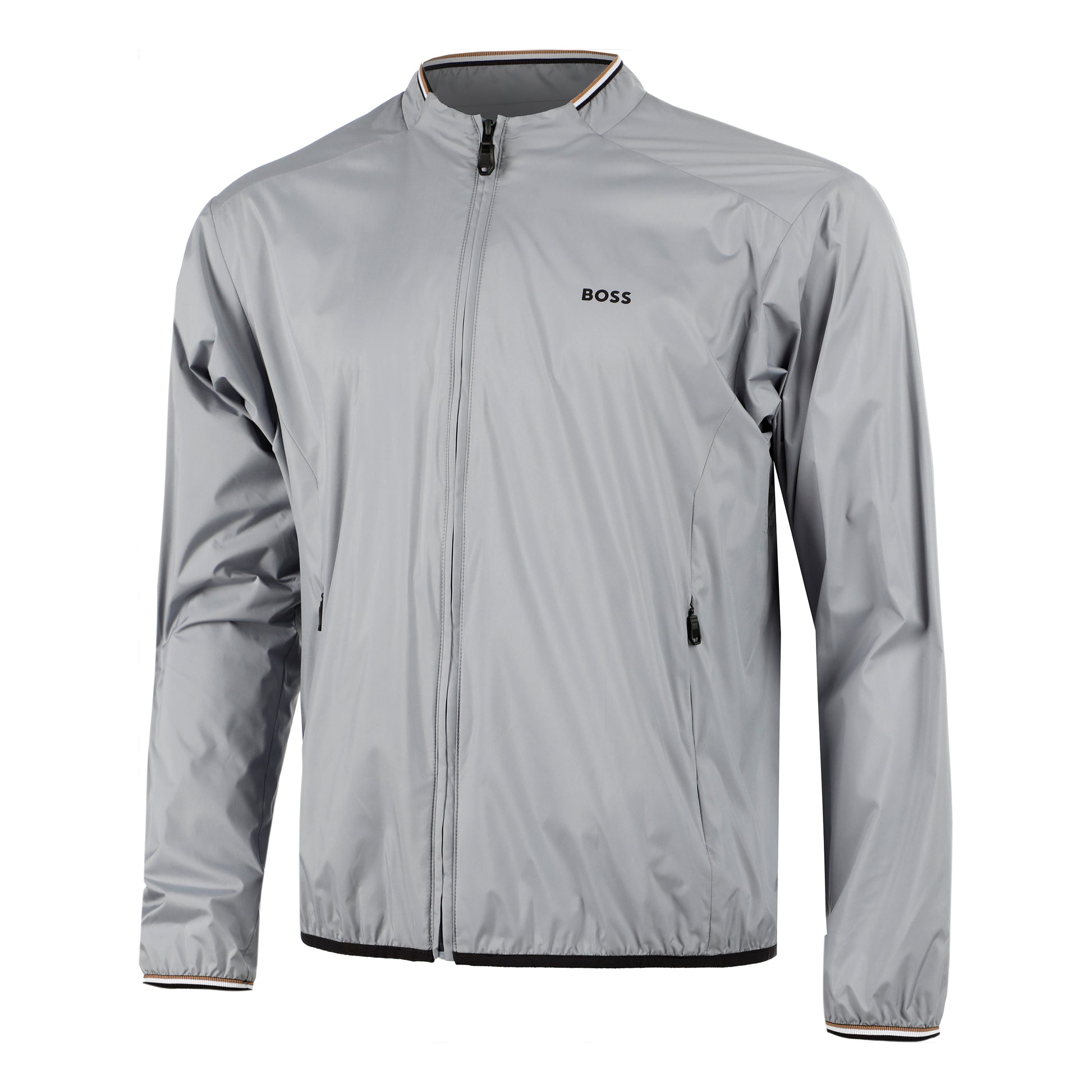 BOSS Game Chaqueta de entrenamiento Hombres - gris oscuro