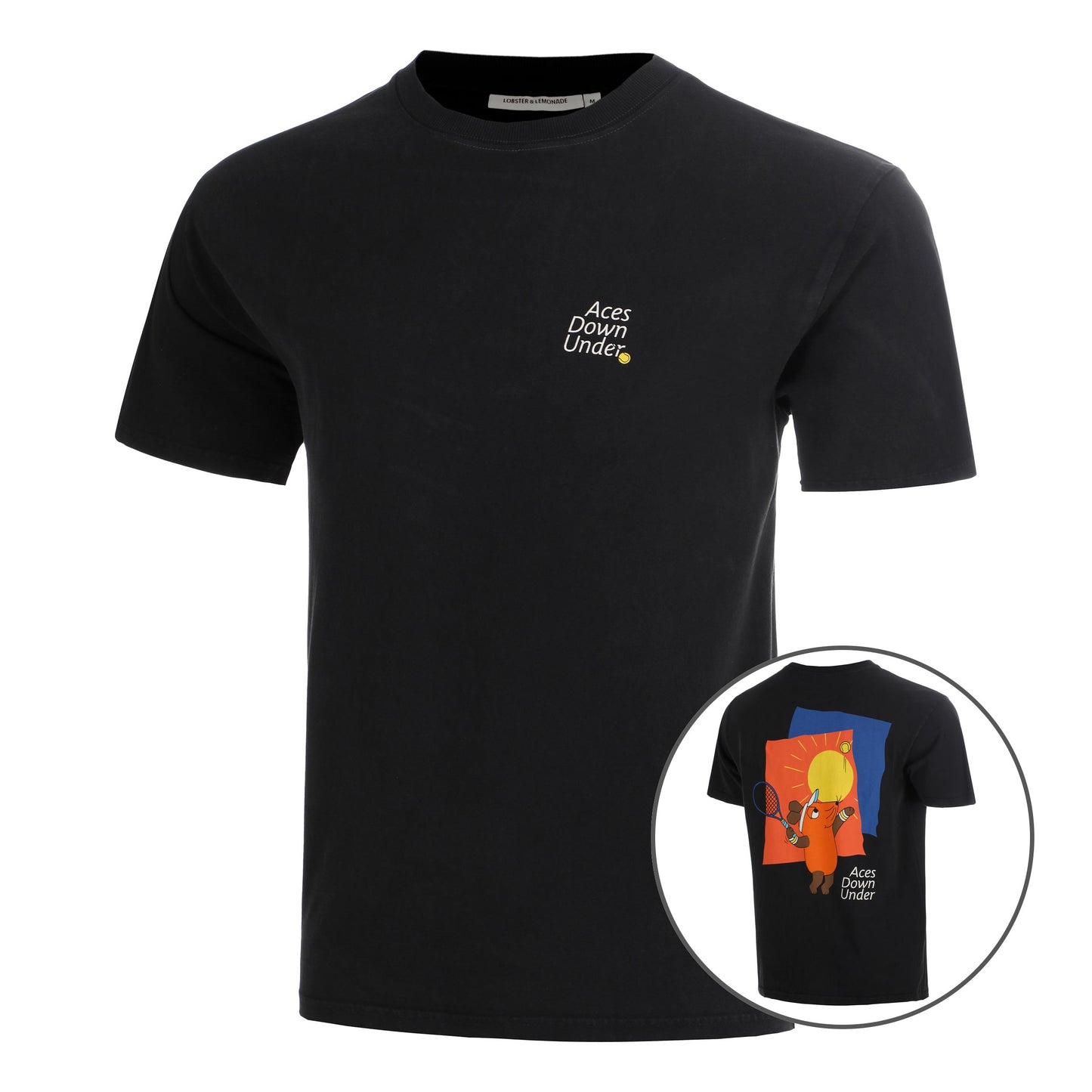 Lobster & Lemonade Maus Aces Down Under – '89 Band Camiseta de manga corta Unisex - negro