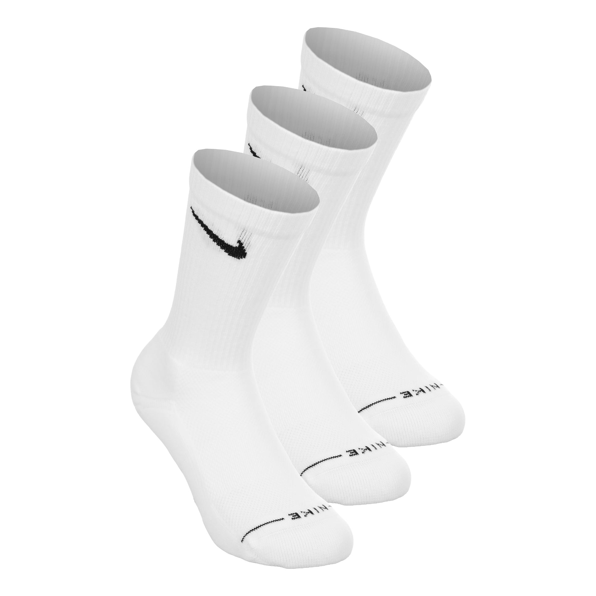 Nike Crew Calcetines de tenis Pack de 3 Unisex - blanco