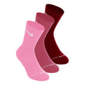 Crew Calcetines de tenis Pack de 3 Unisex - rojo, rosa