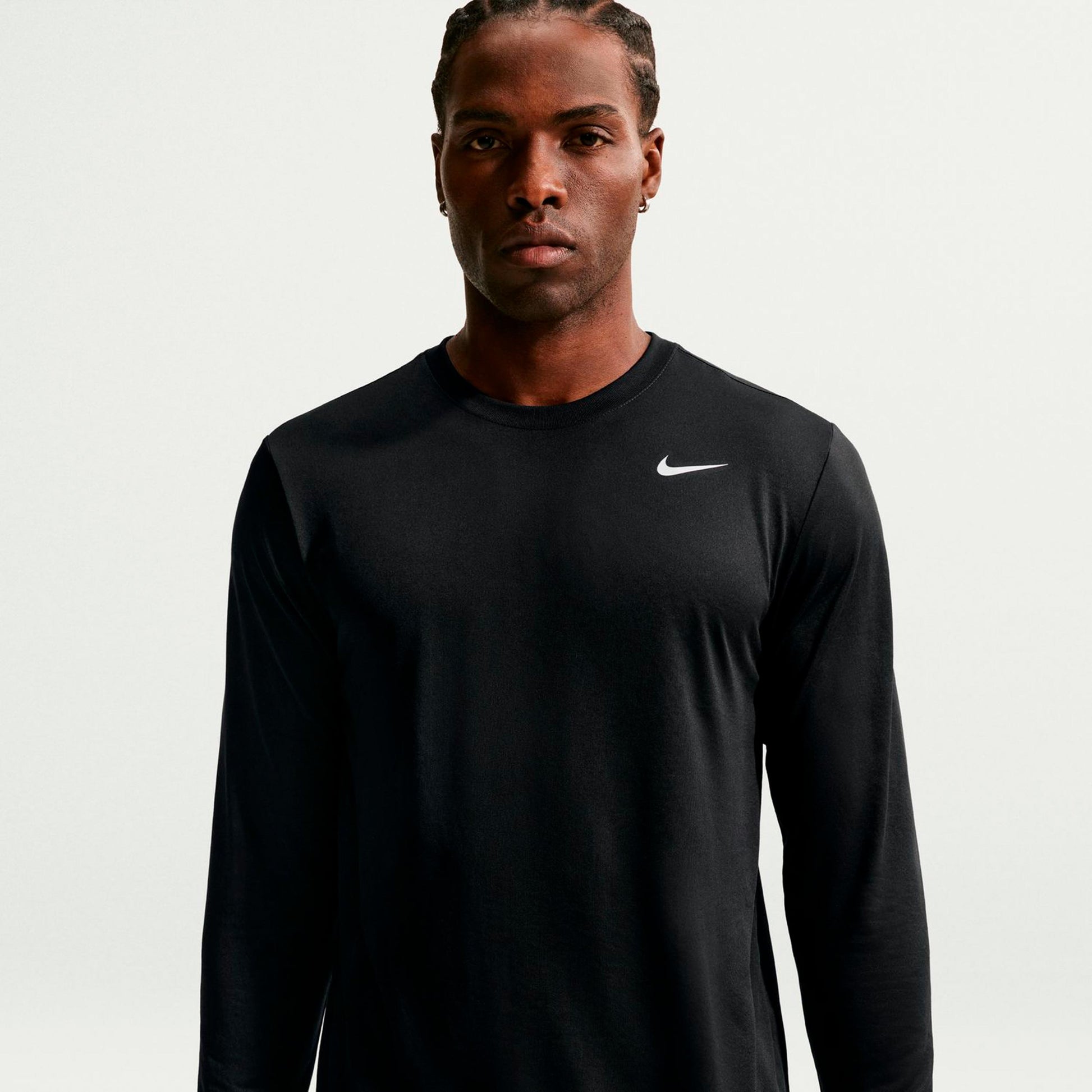 Nike Dri-Fit Camiseta de manga larga Hombres - negro