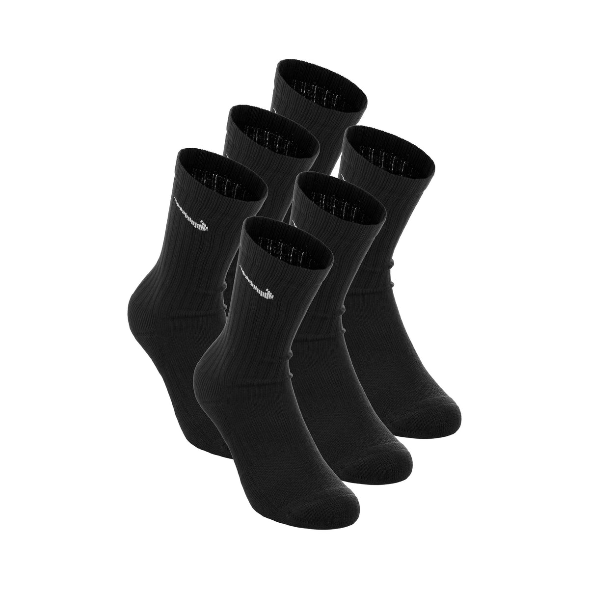 Nike Everyday Crew Calcetines de tenis Pack de 6 Niños - negro