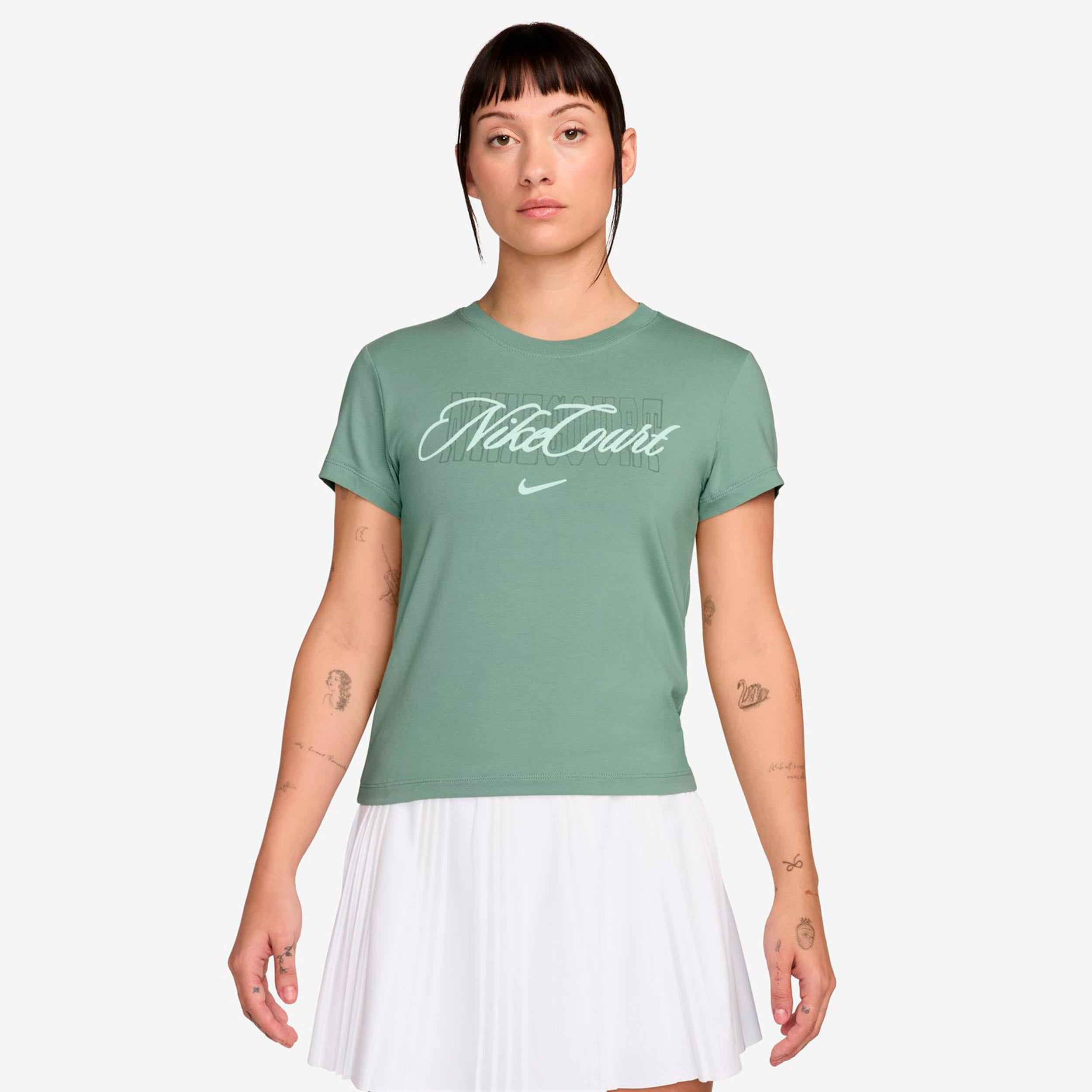 Nike Heritage Camiseta de manga corta Mujeres - blanco rot, verde