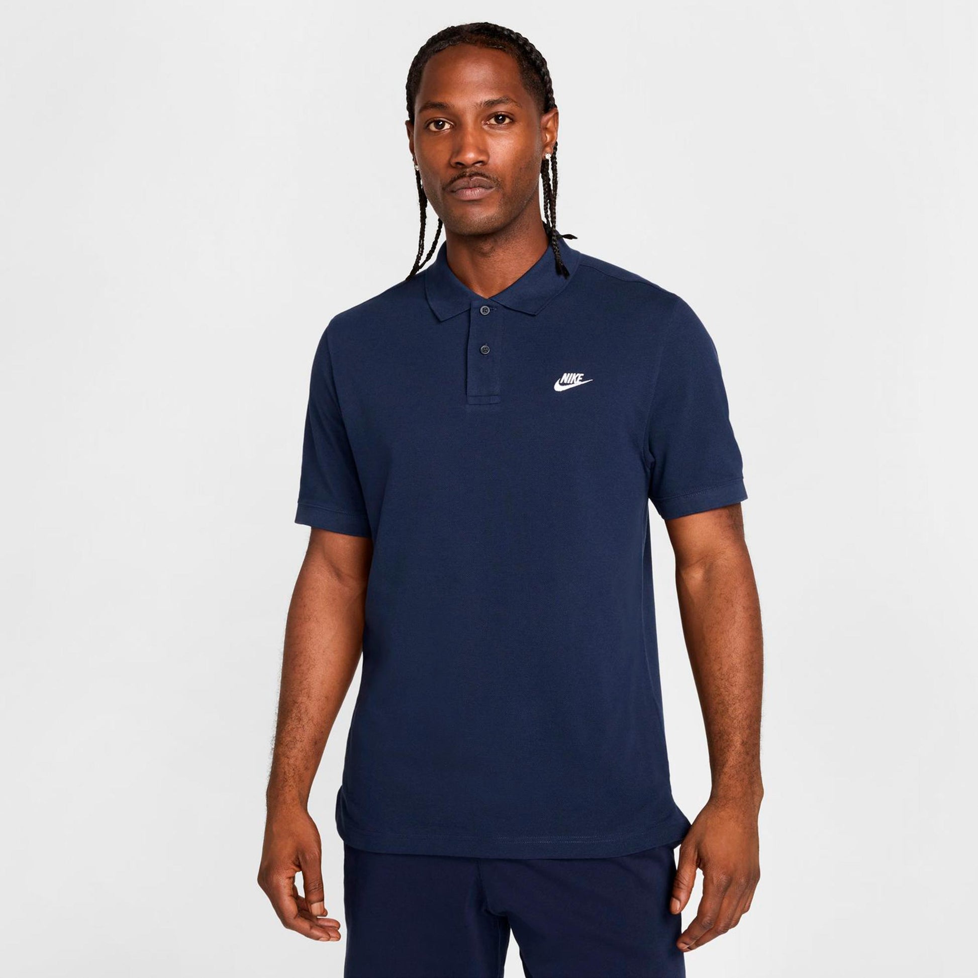 Nike Club Pique Polo Hombres - azul oscuro