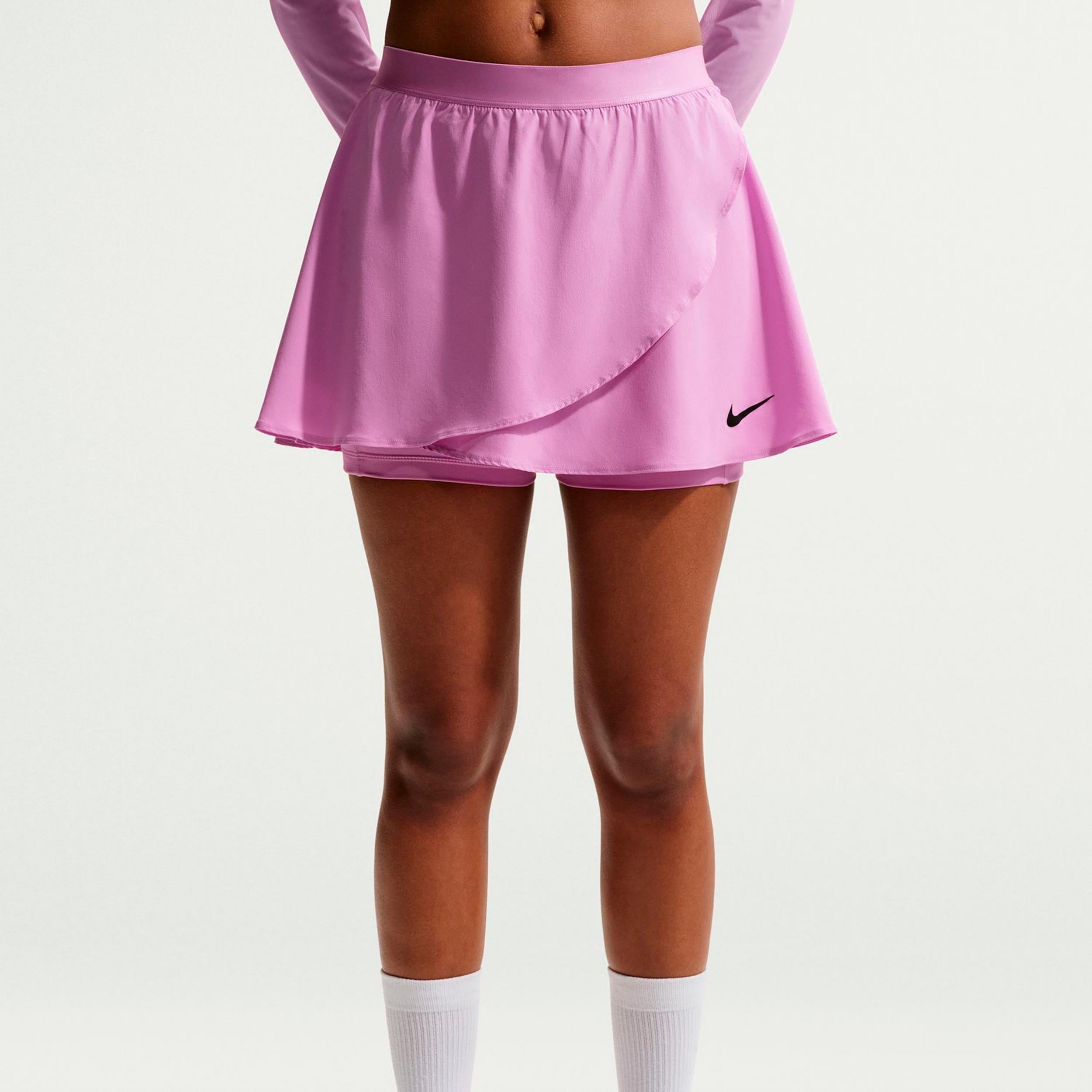 Nike Court Dri-Fit Slam High Rise Woven Falda Mujeres - violeta