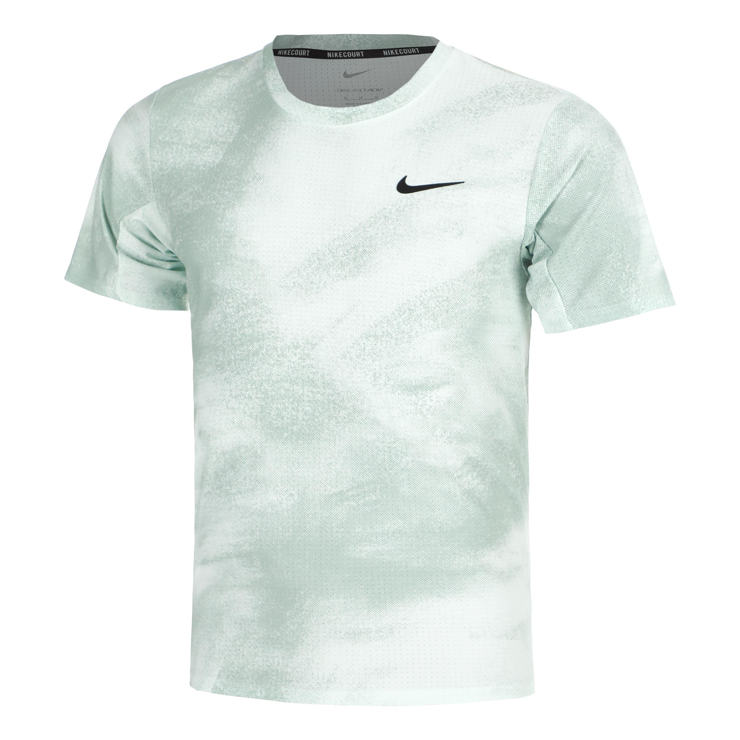 Nike Court Dri-Fit Advantage Slam Camiseta de manga corta Hombres - menta, negro