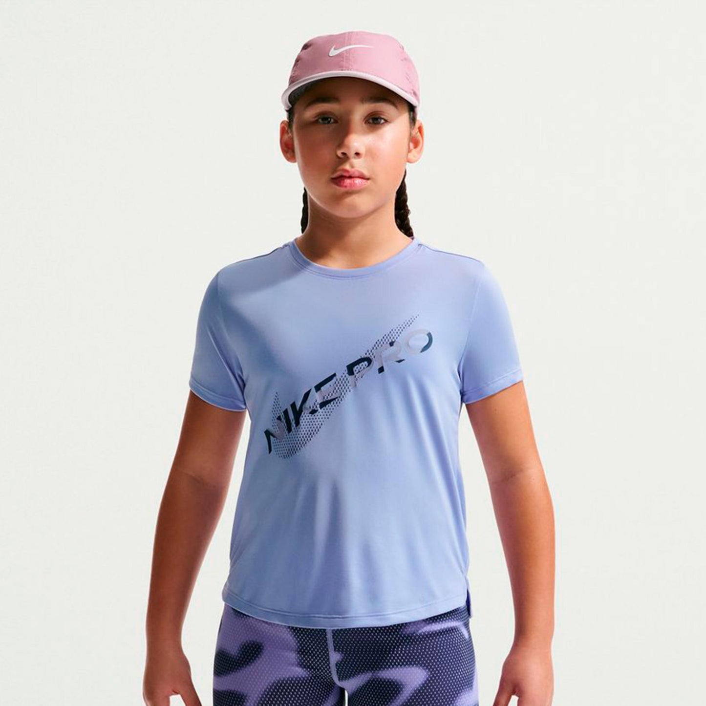 Nike Pro Dri-Fit Camiseta de manga corta Chicas - morado