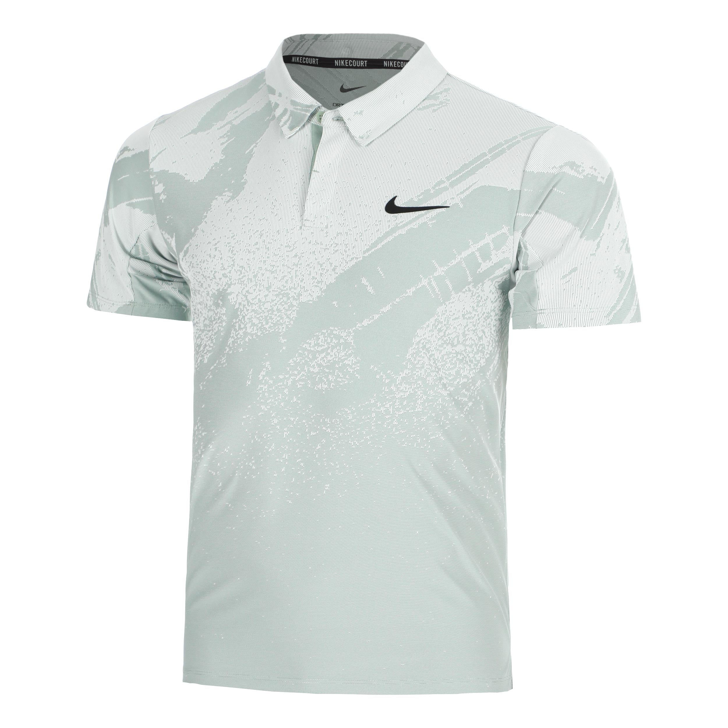 Nike Court Dri-Fit Advantage Slam Polo Hombres - blanco rot, negro