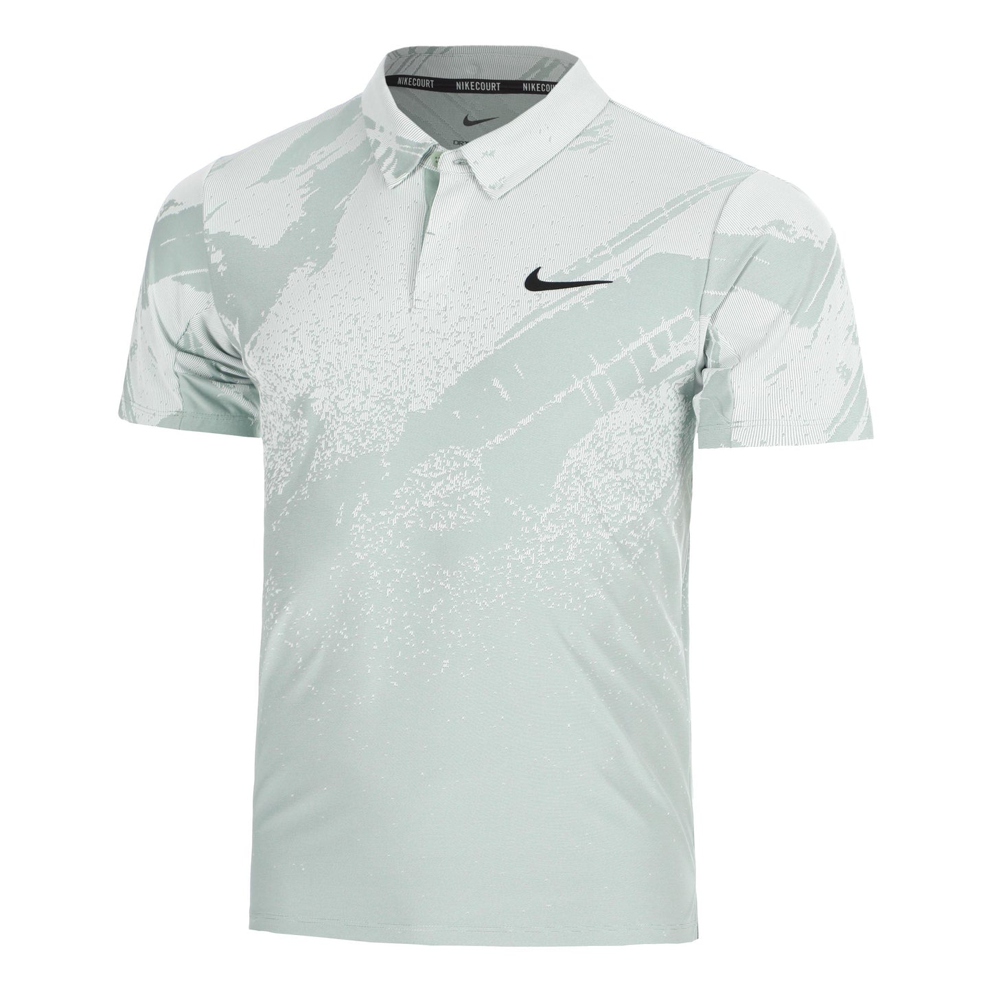 Nike Court Dri-Fit Advantage Slam Polo Hombres - blanco rot, negro