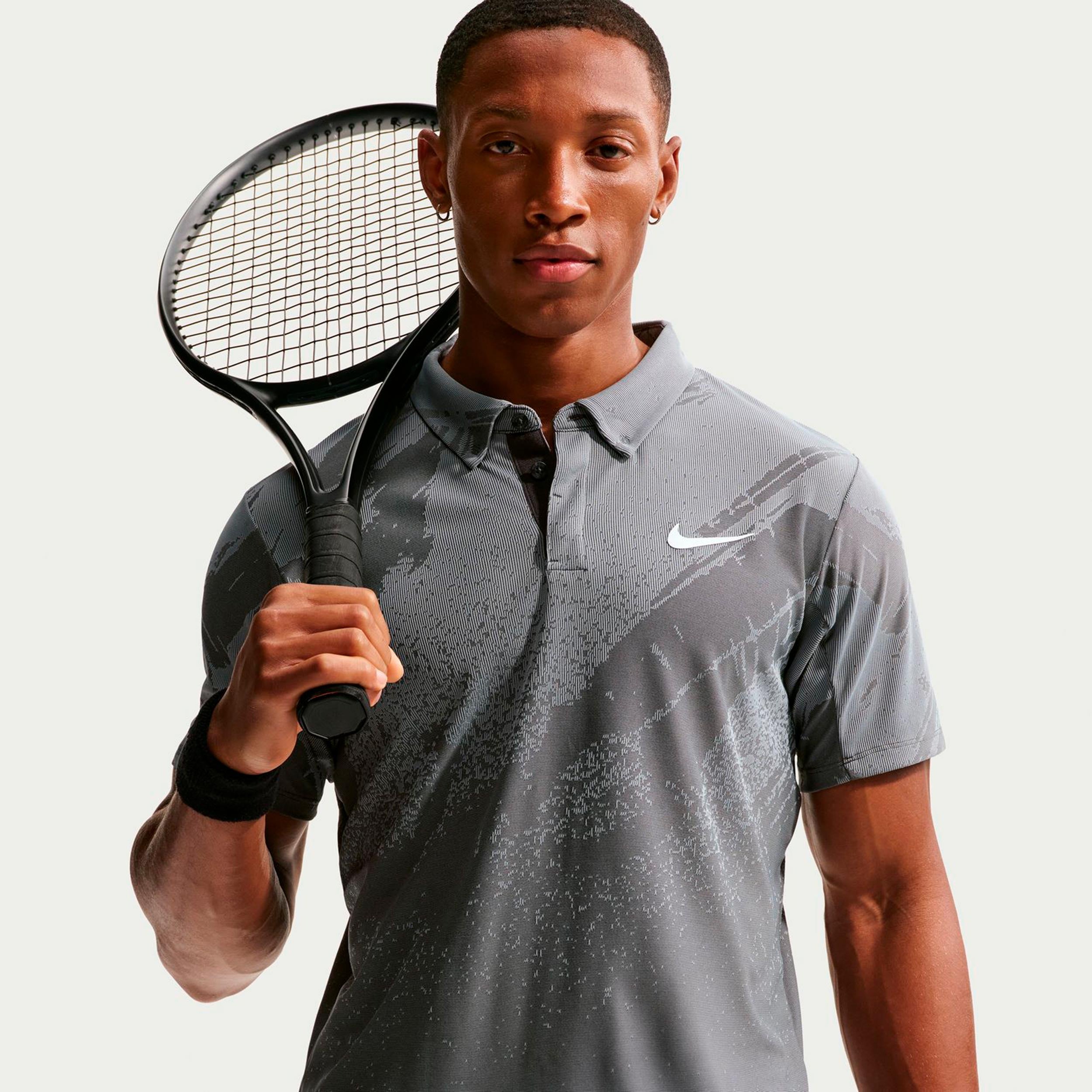Nike Court Dri-Fit Advantage Slam Polo Hombres - antracita