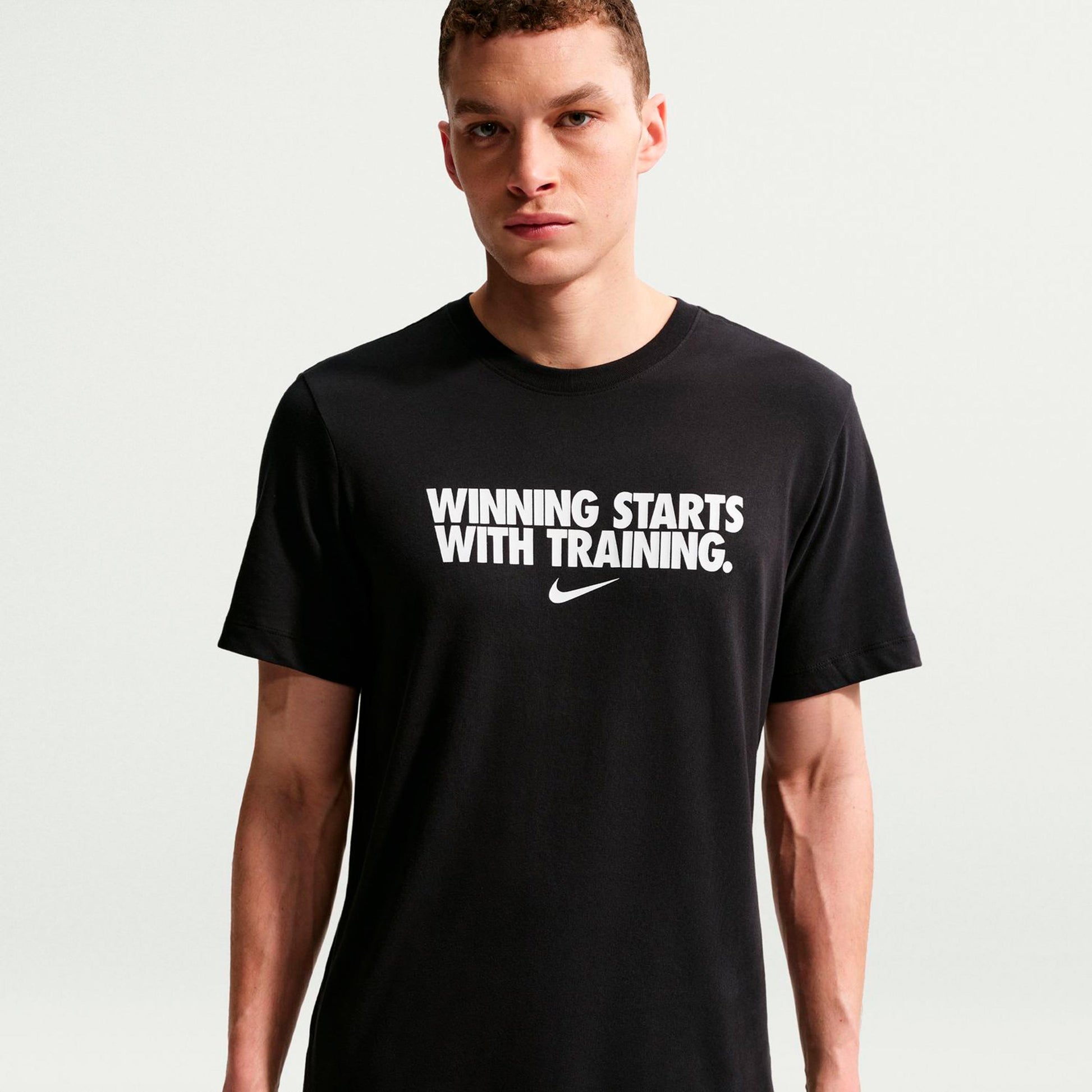 Nike Dri-Fit Winning Camiseta de manga corta Hombres - negro