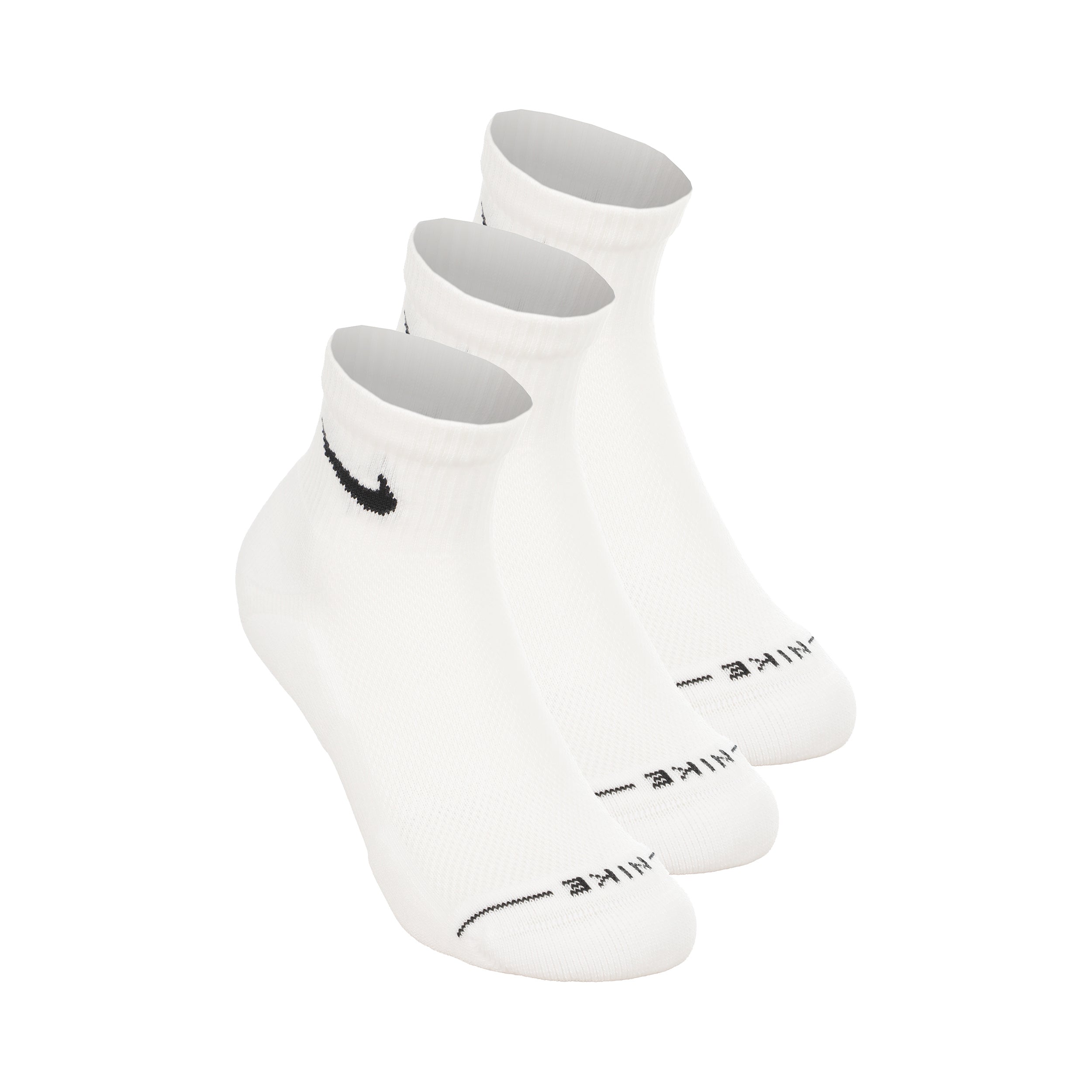 Nike Ankle Calcetines de tenis Pack de 3 Unisex - blanco