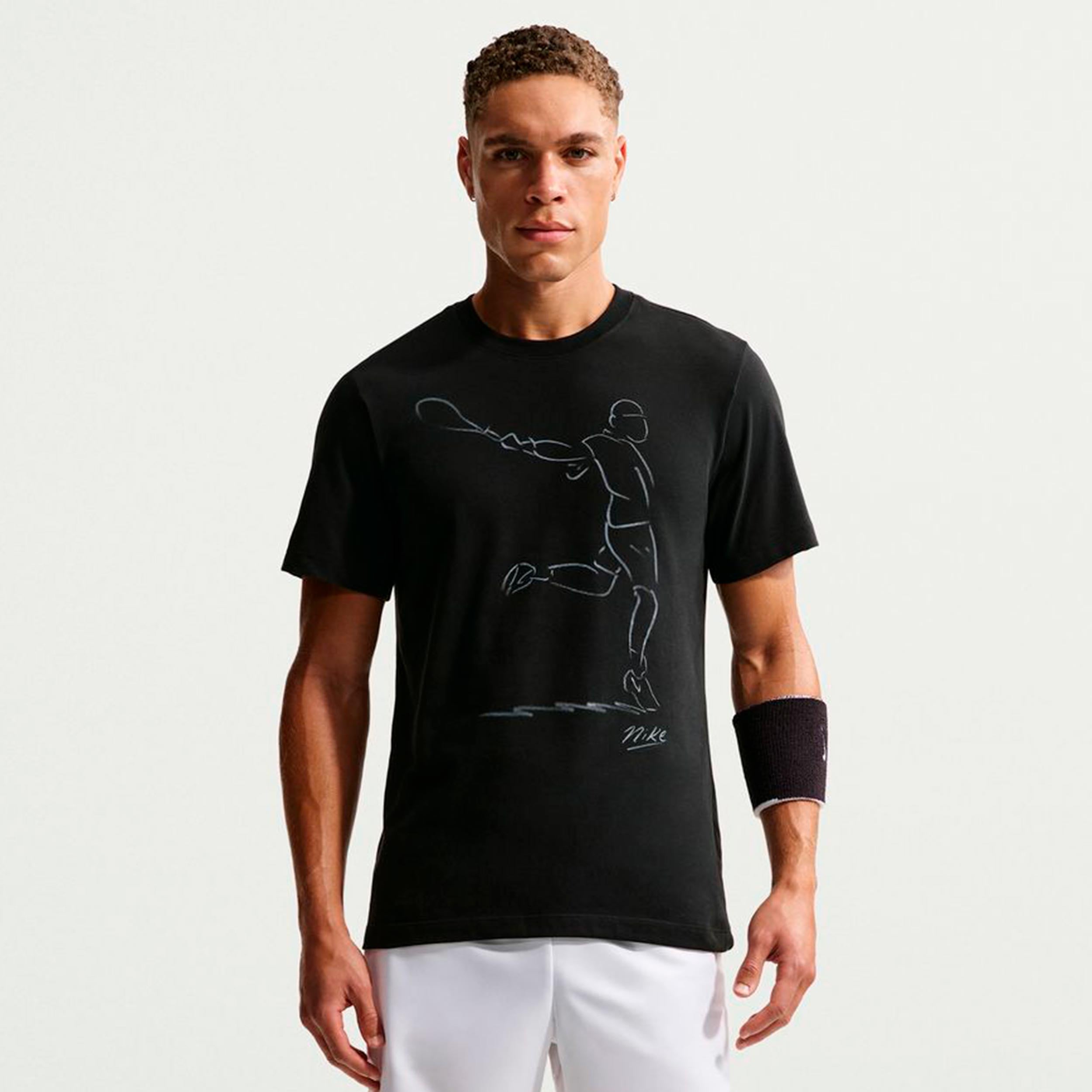 Nike Court Dri-Fit Camiseta de manga corta Hombres - negro
