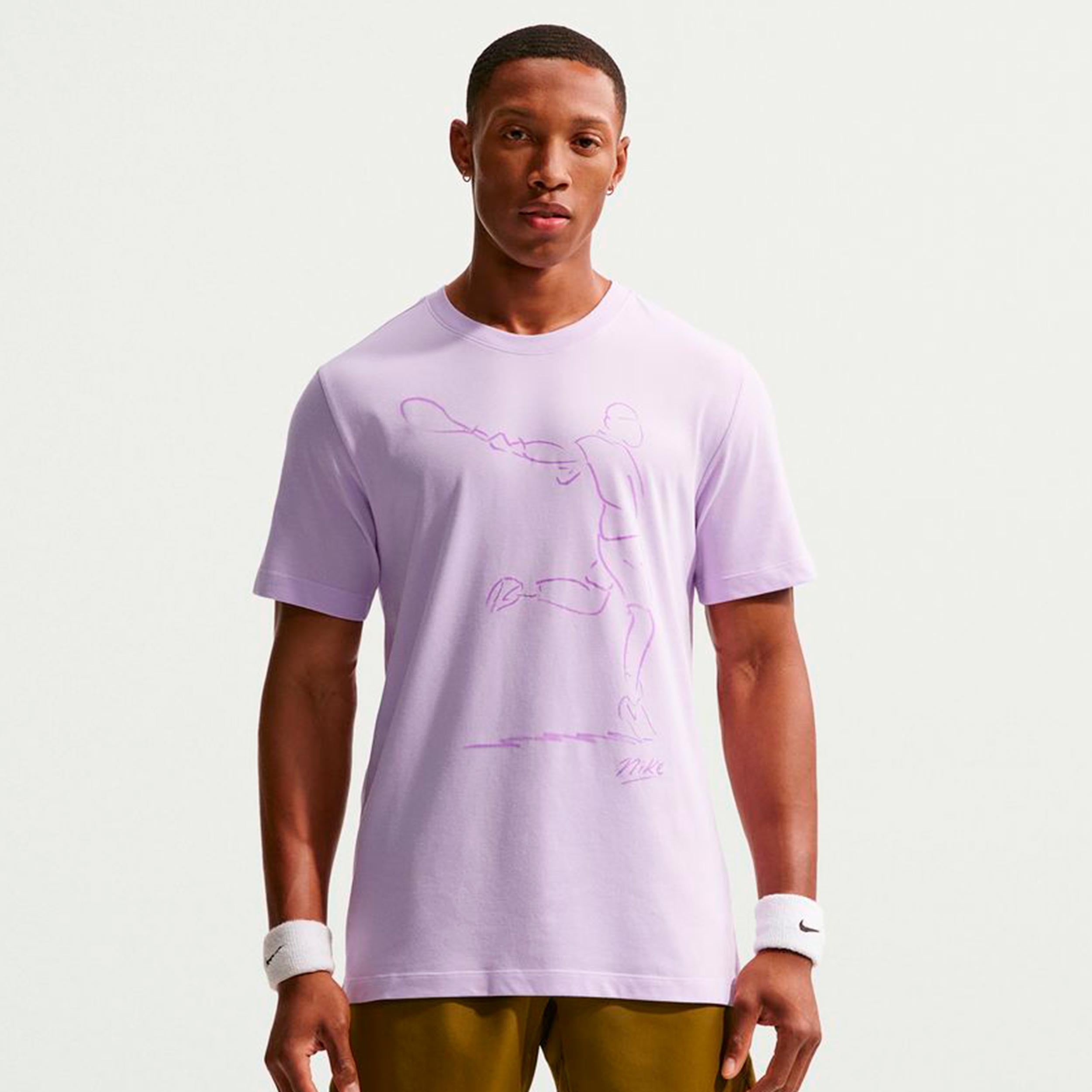 Nike Court Dri-Fit Camiseta de manga corta Hombres - morado