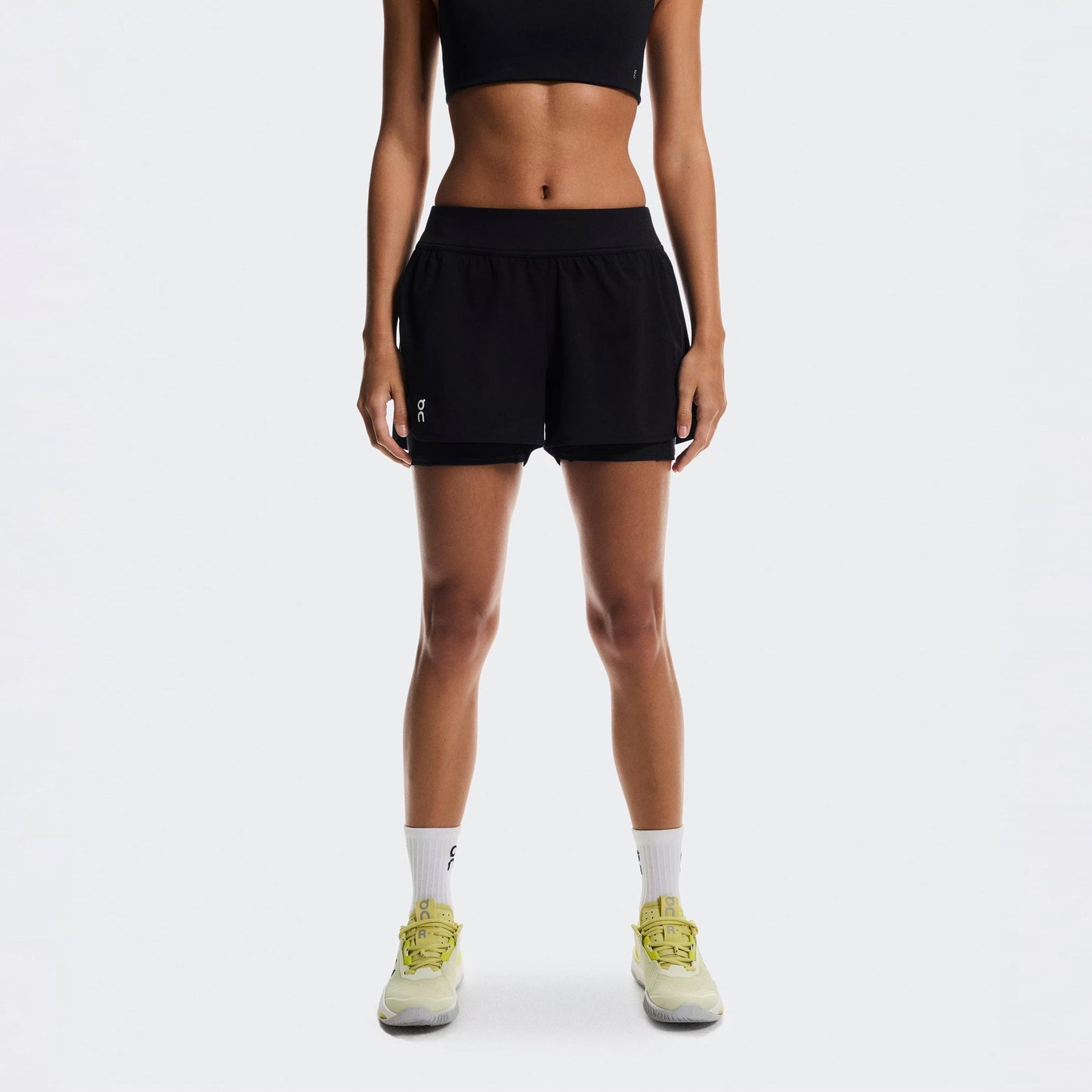 On 3" Court Shorts 2-in-1 Shorts Mujeres - negro