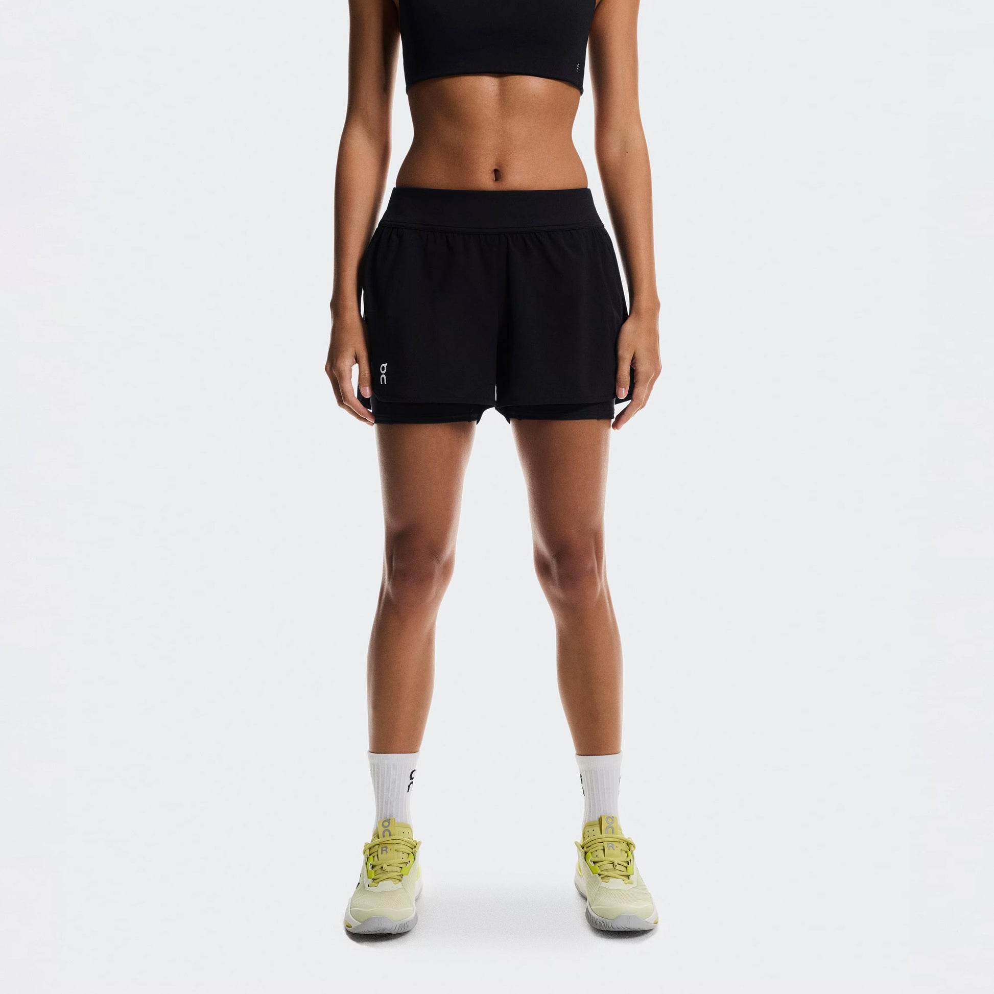 On 3" Court Shorts 2-in-1 Shorts Mujeres - negro