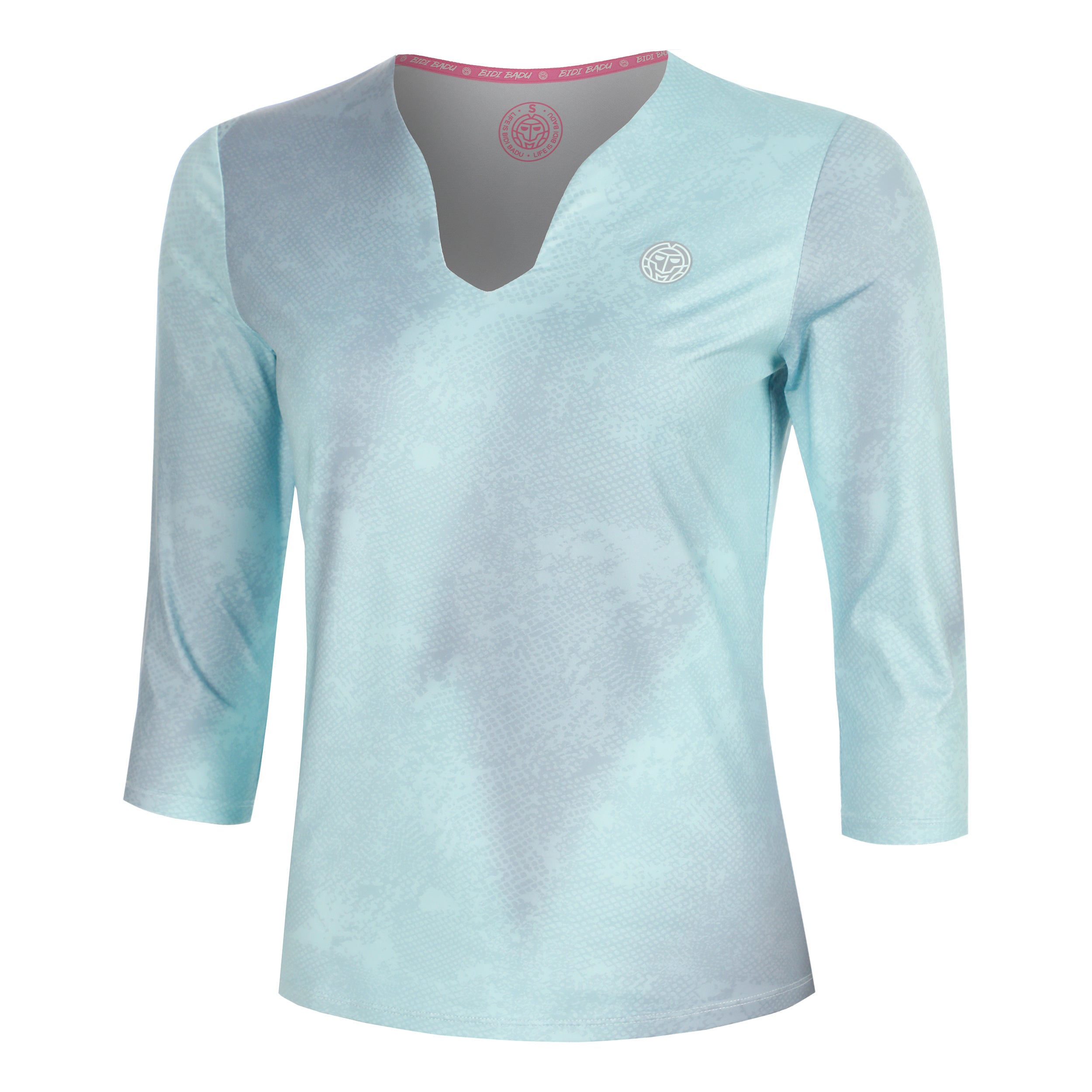 BIDI BADU Freeze Out V-Neck Printed  Camiseta de manga larga Mujeres - menta