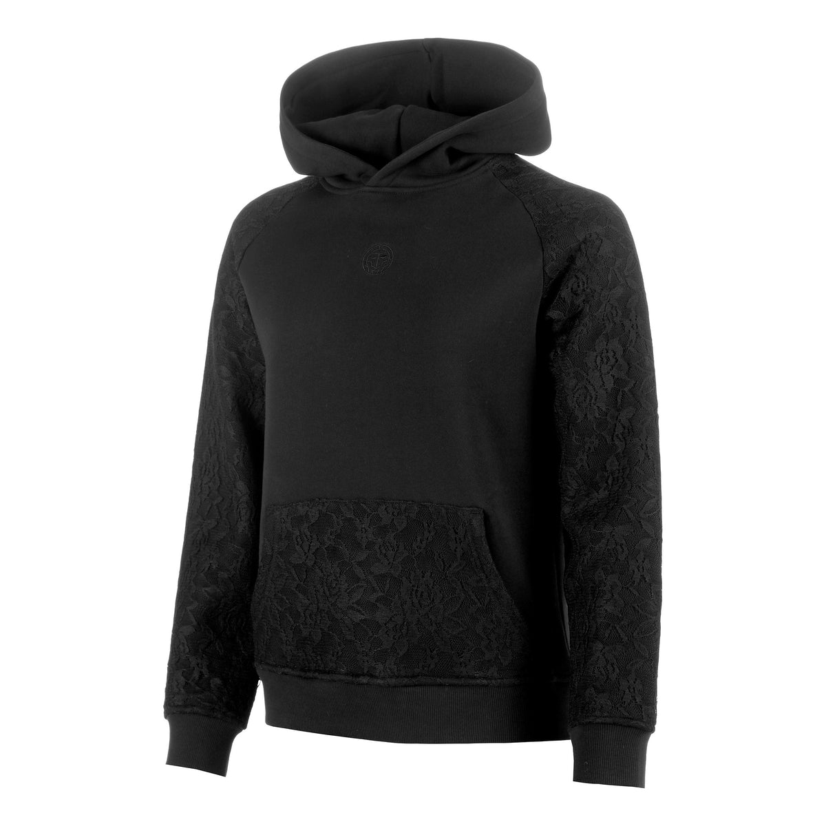BIDI BADU Night Flash Lace Sudadera con capucha Mujeres - negro