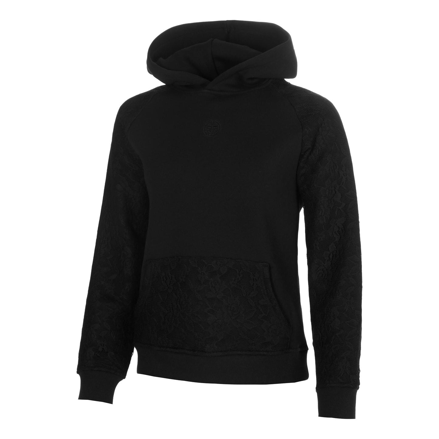 BIDI BADU Night Flash Lace Sudadera con capucha Mujeres - negro