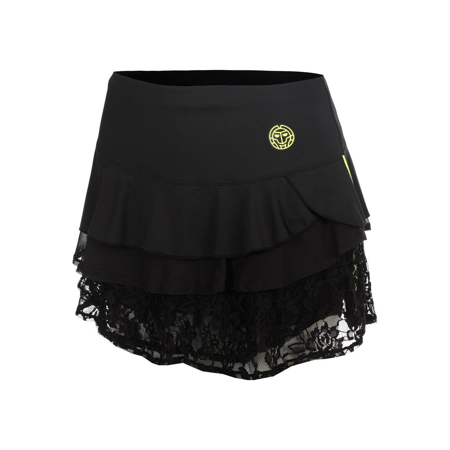 BIDI BADU Night Flash Layering Lace Falda Chicas - negro