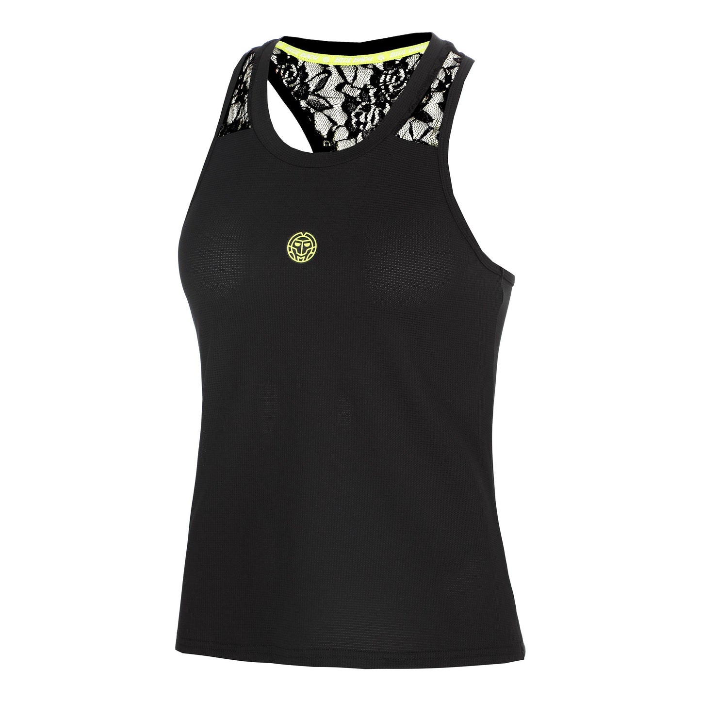 BIDI BADU Night Flash Racerback Lace Camiseta de tirantes Mujeres - negro