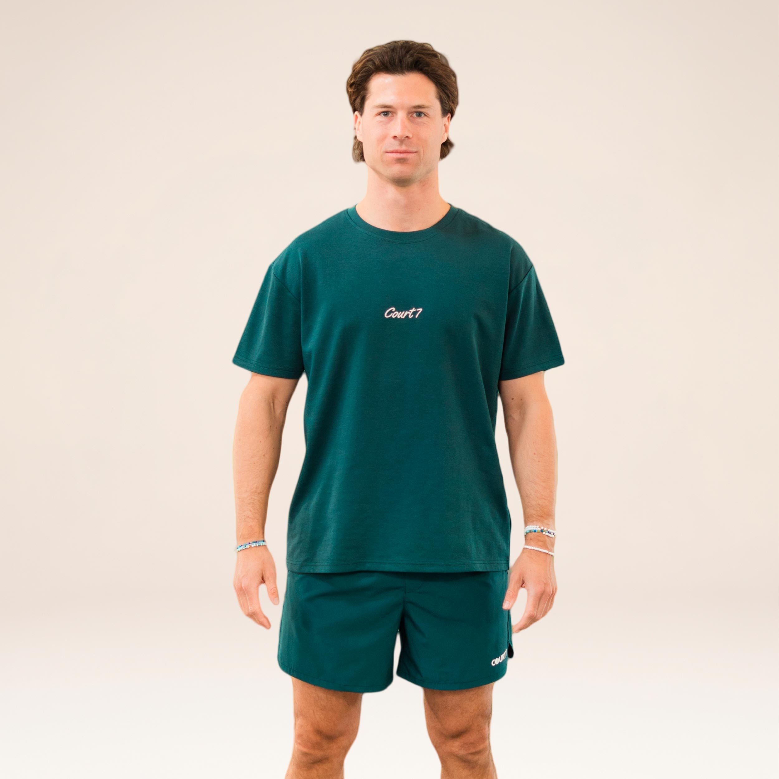 COURT7 AD-IN Basic 2.0 Camiseta de manga corta Unisex - verde oscuro