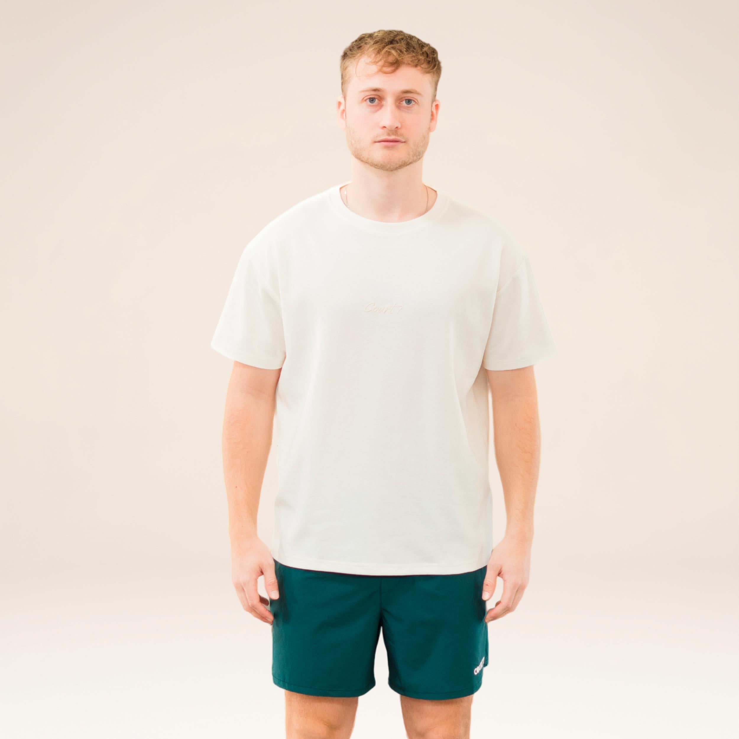 COURT7 AD-IN Basic 2.0 Camiseta de manga corta Unisex - blanco roto
