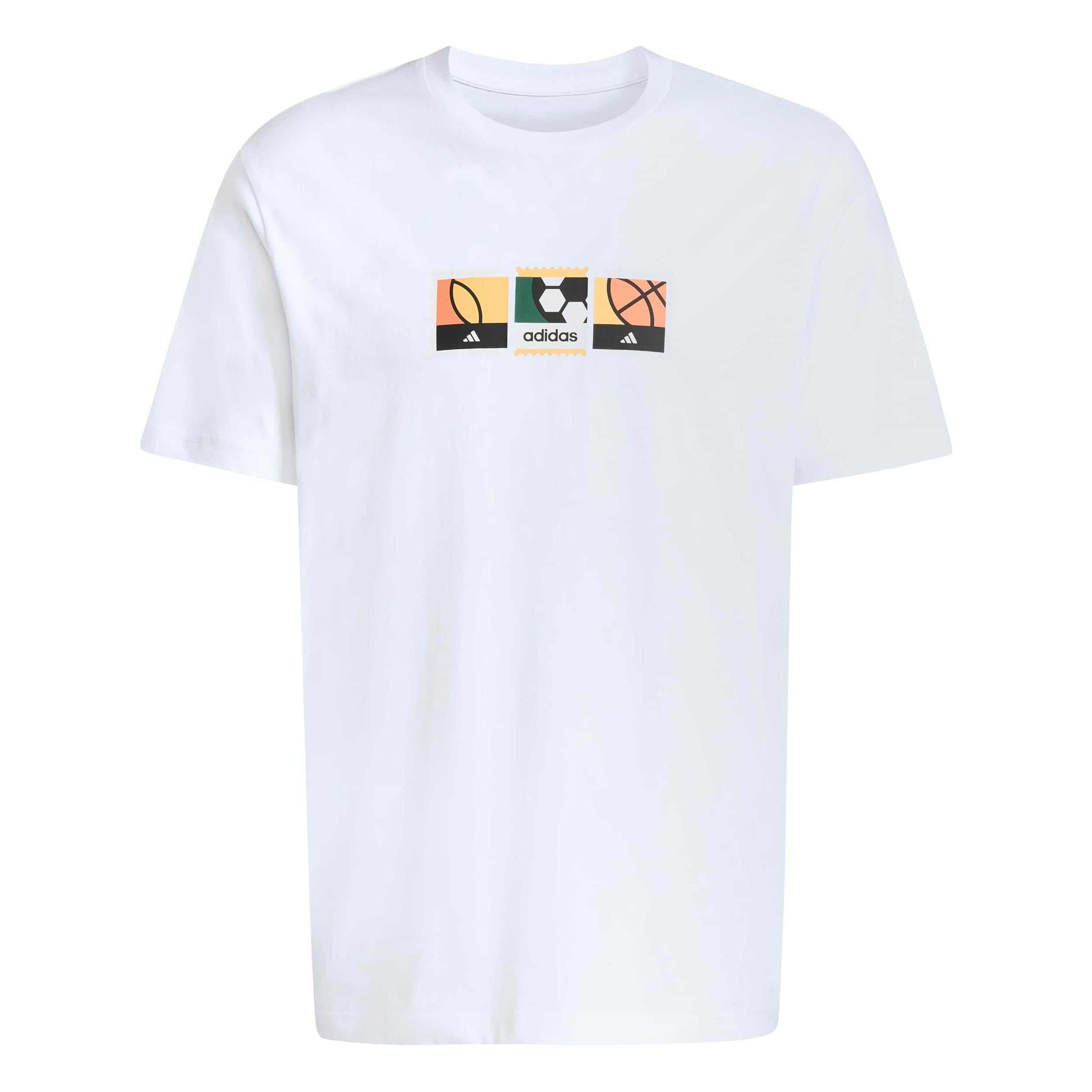 adidas MOS Stamps Graphic Camiseta de manga corta Hombres - blanco, multicolor