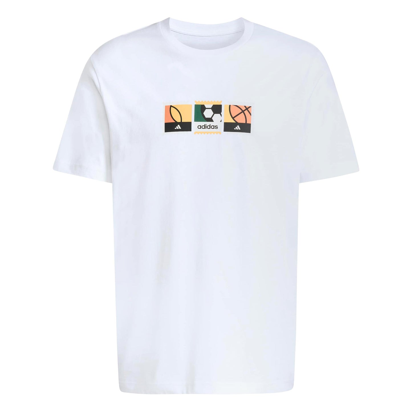 adidas MOS Stamps Graphic Camiseta de manga corta Hombres - blanco, multicolor