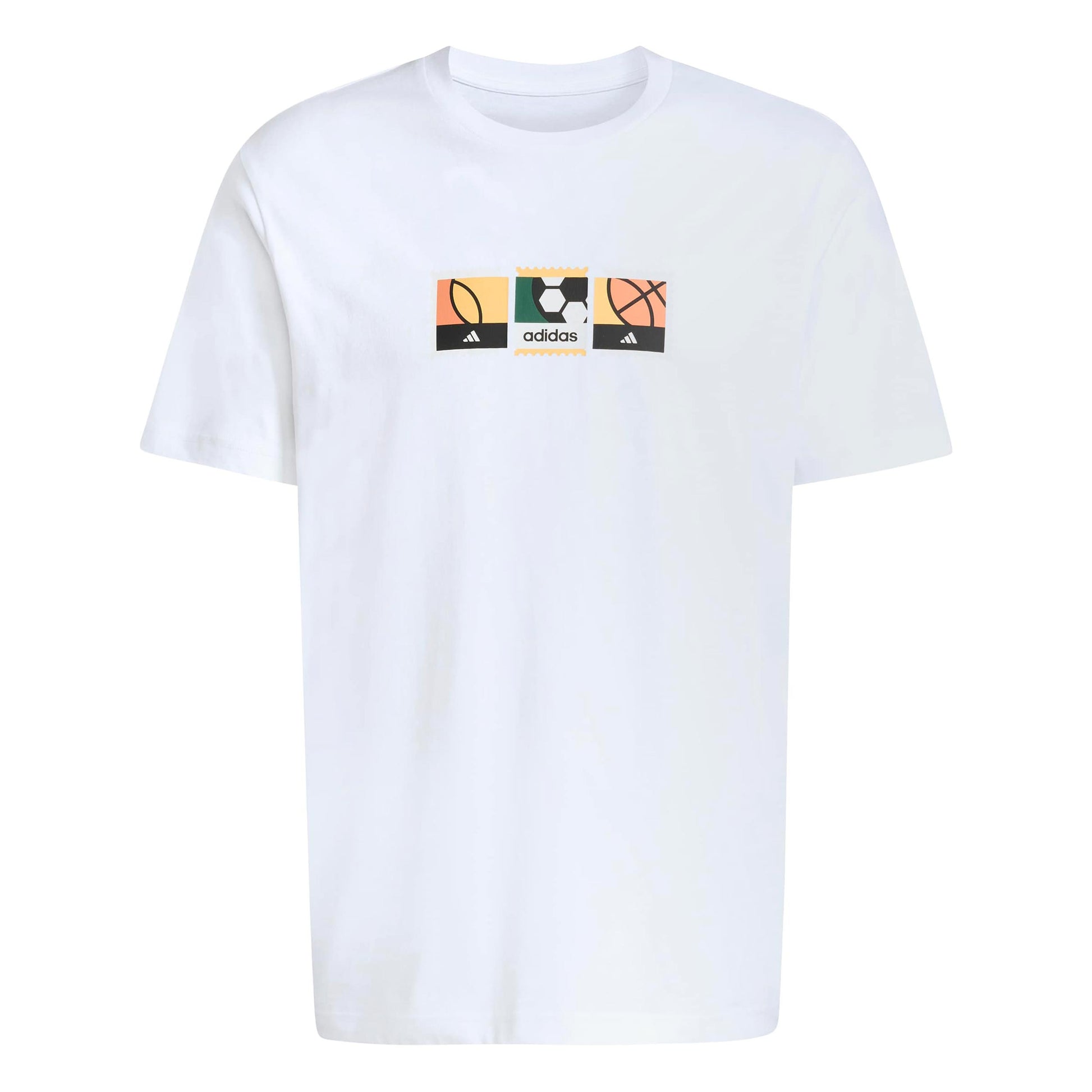 adidas MOS Stamps Graphic Camiseta de manga corta Hombres - blanco, multicolor